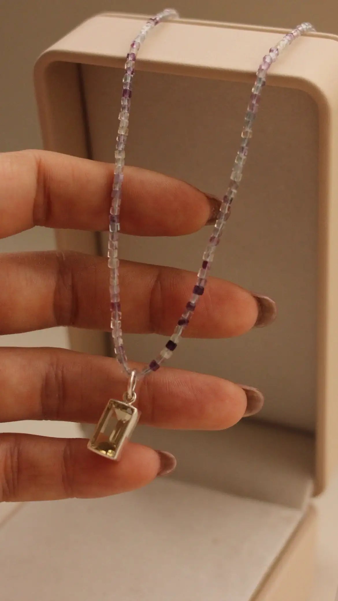 Colar Fluorita | linha Prata
