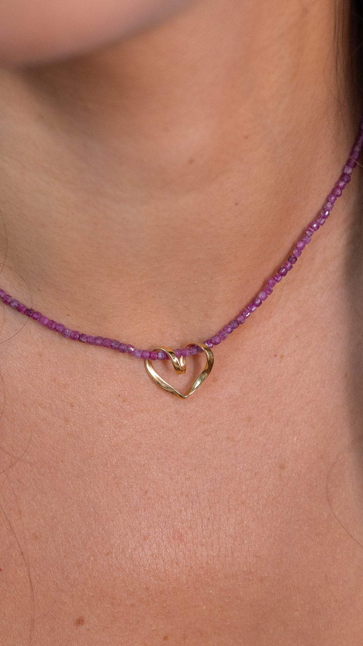 Pingente Coração Entrelaçado em Ouro 18k