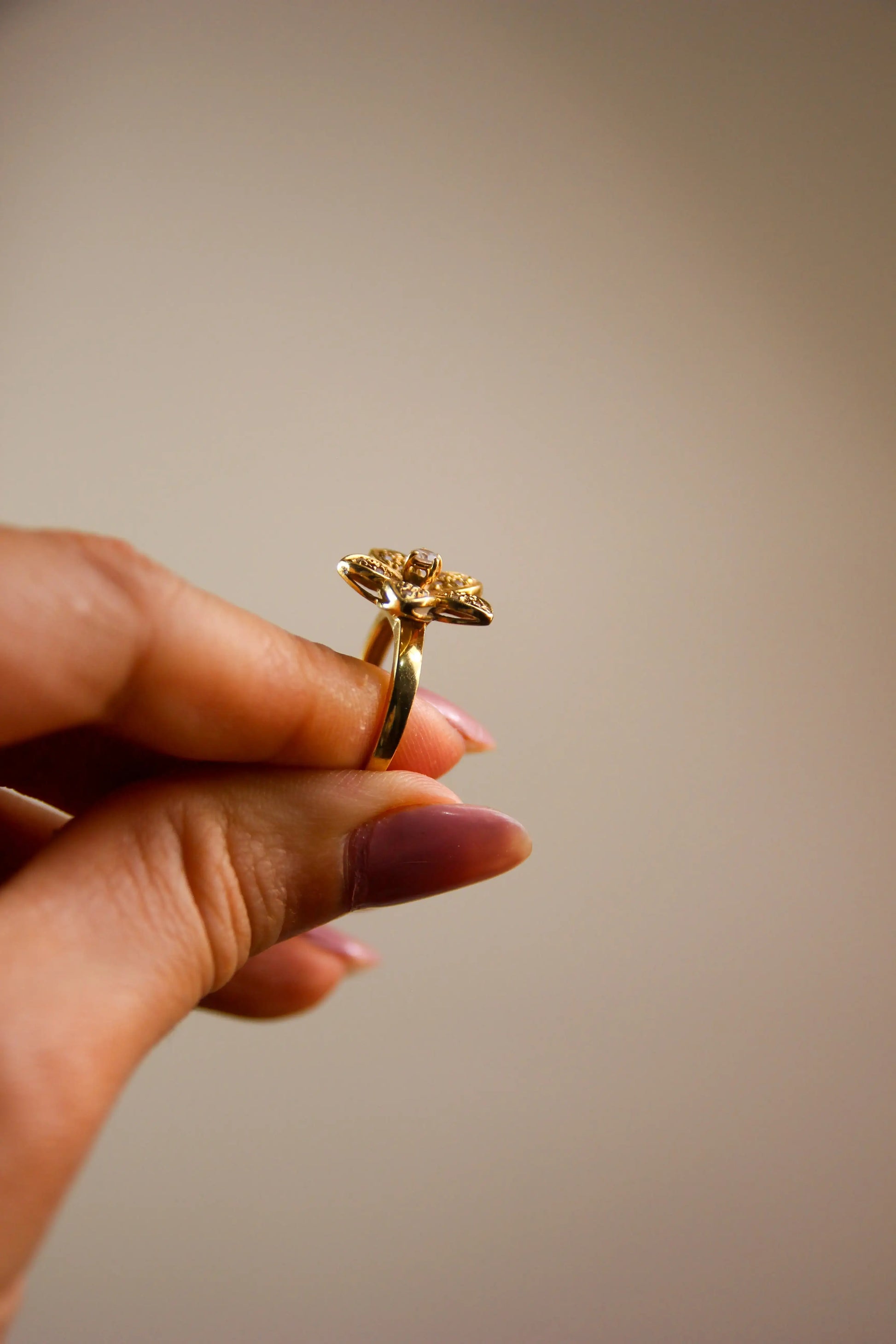 Anel Orquídea | Ouro 18k