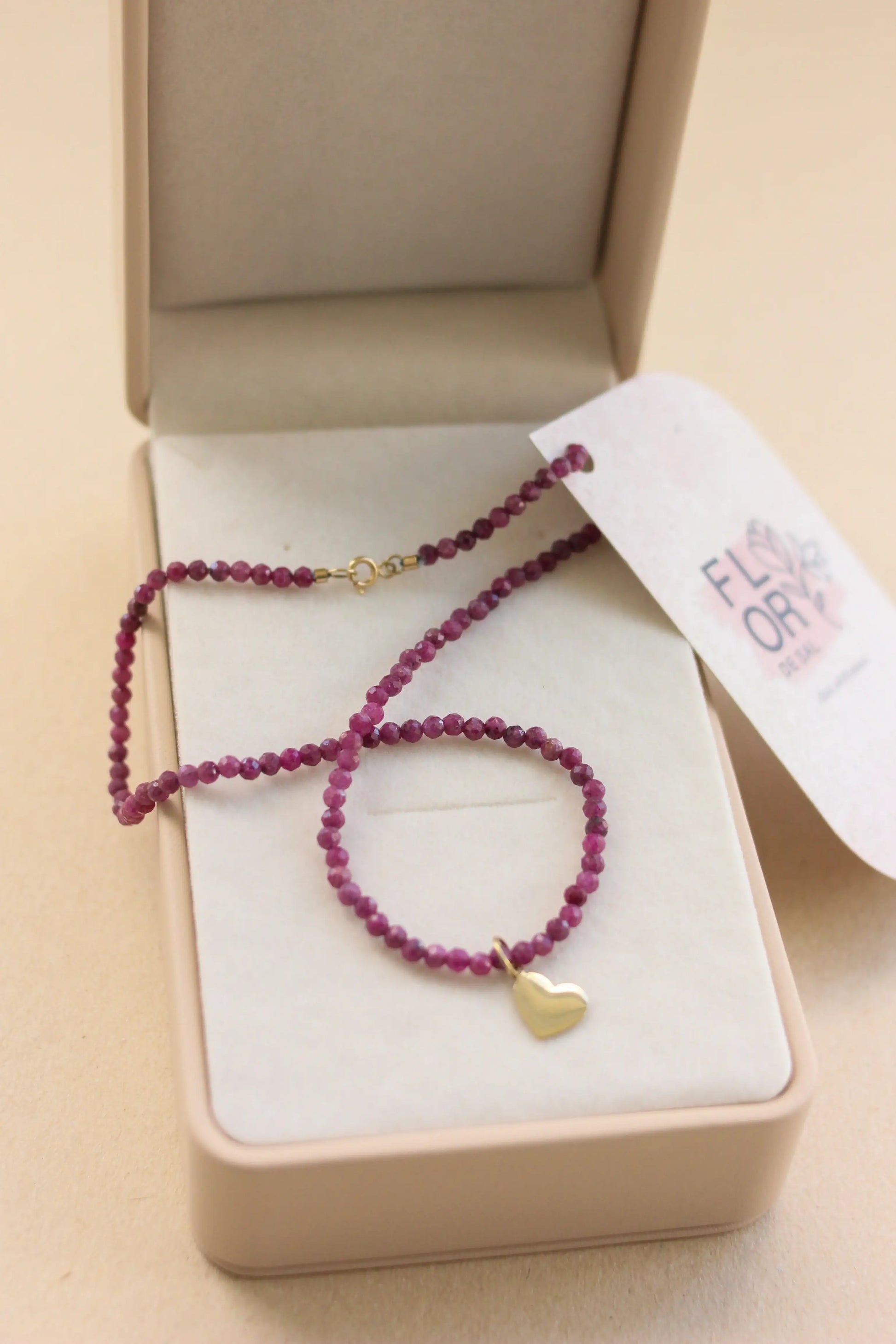 Colar Ana em Rubi 18k