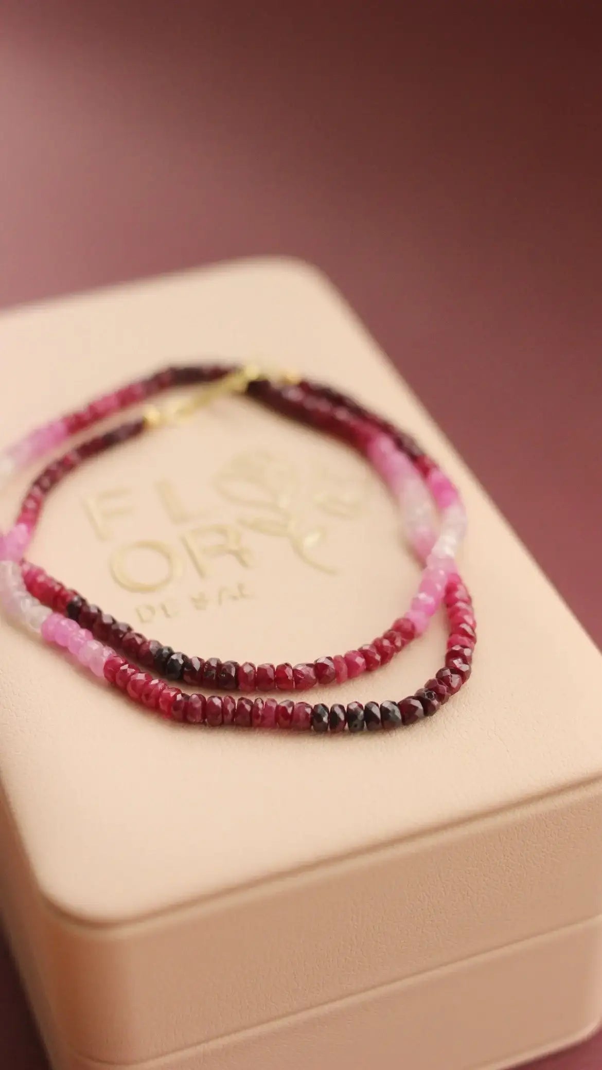 Colar Osiris Rubi Shaded Ouro 18k