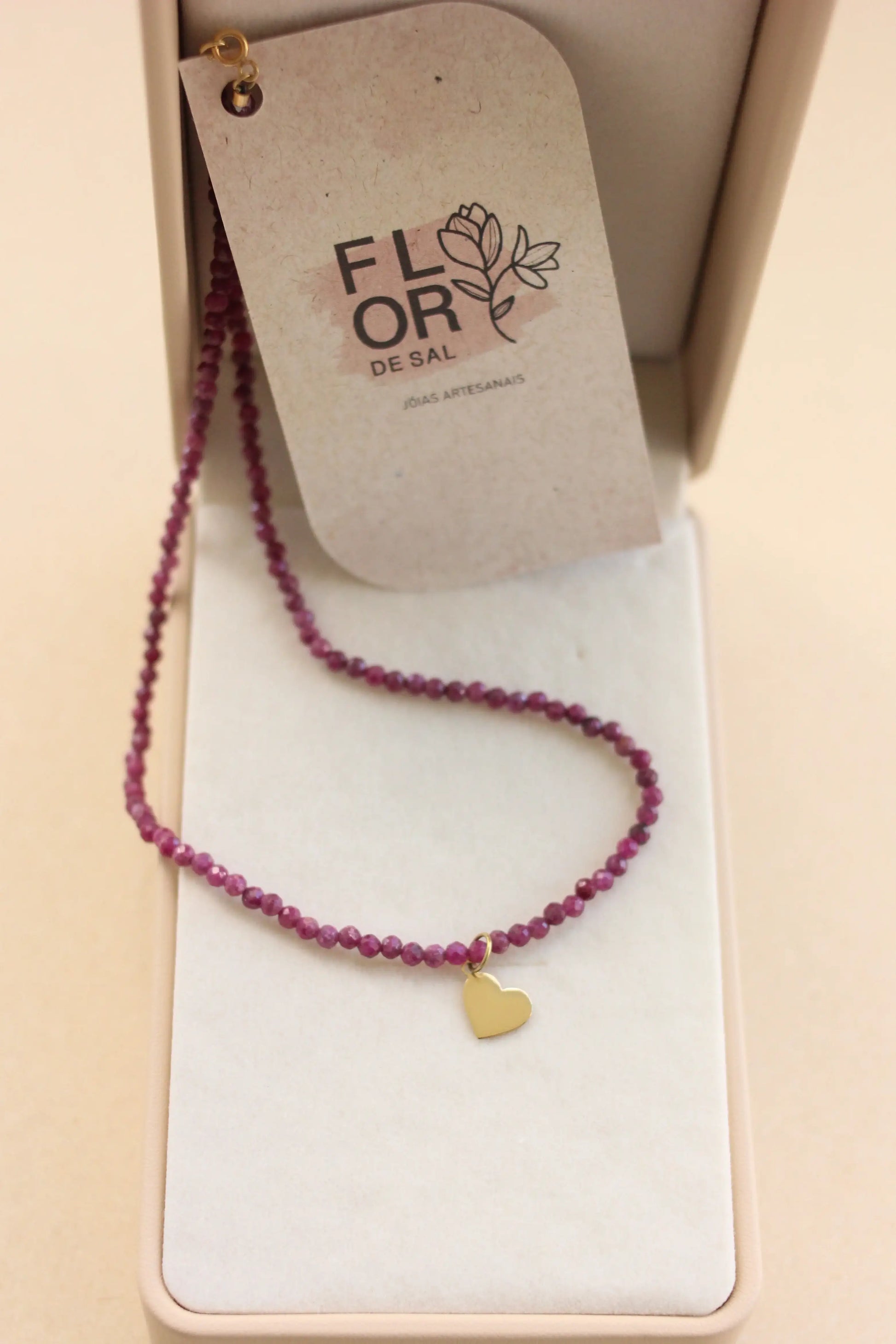 Colar Ana em Rubi 18k