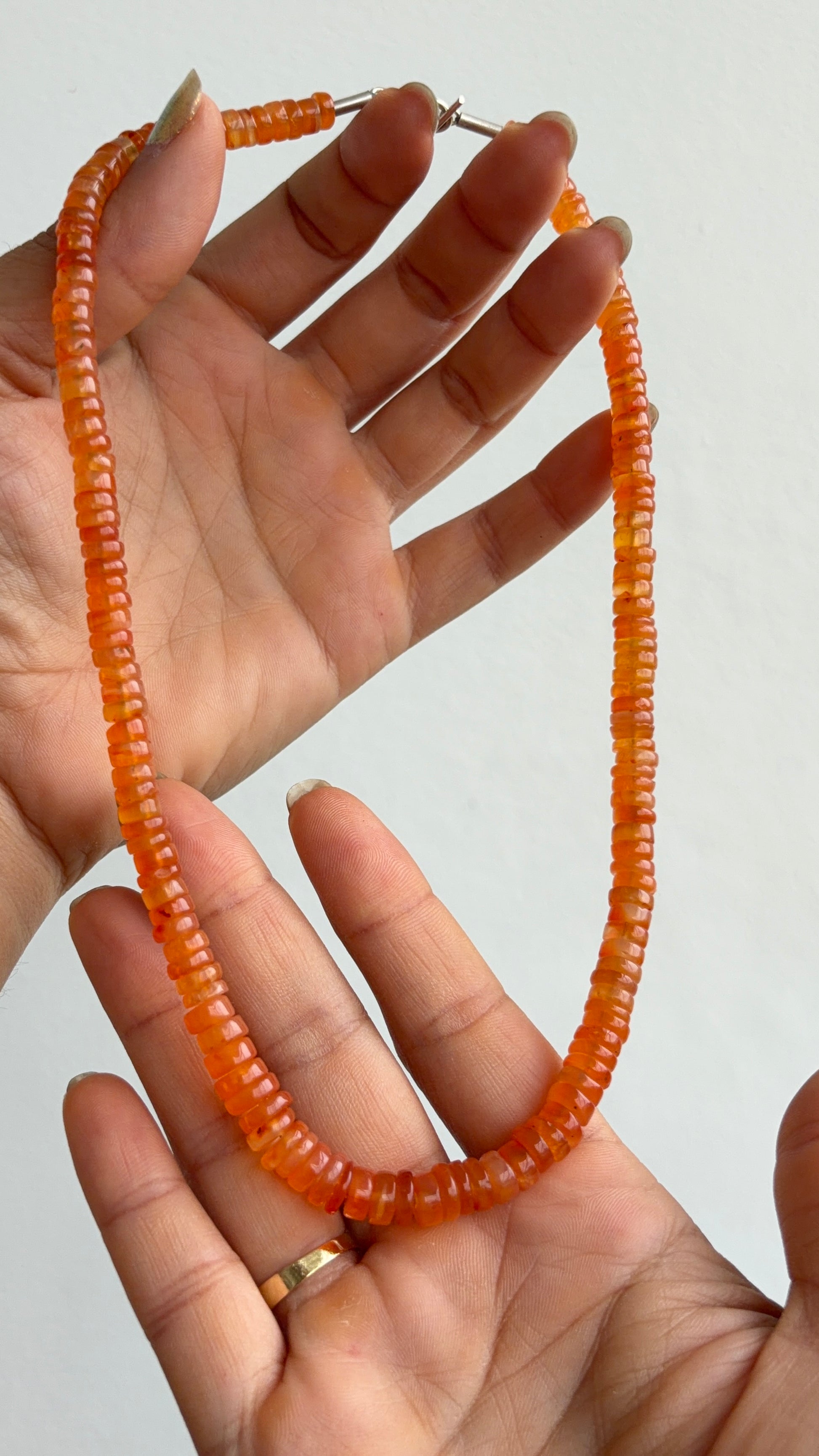 Colar Cornalina | Linha Prata