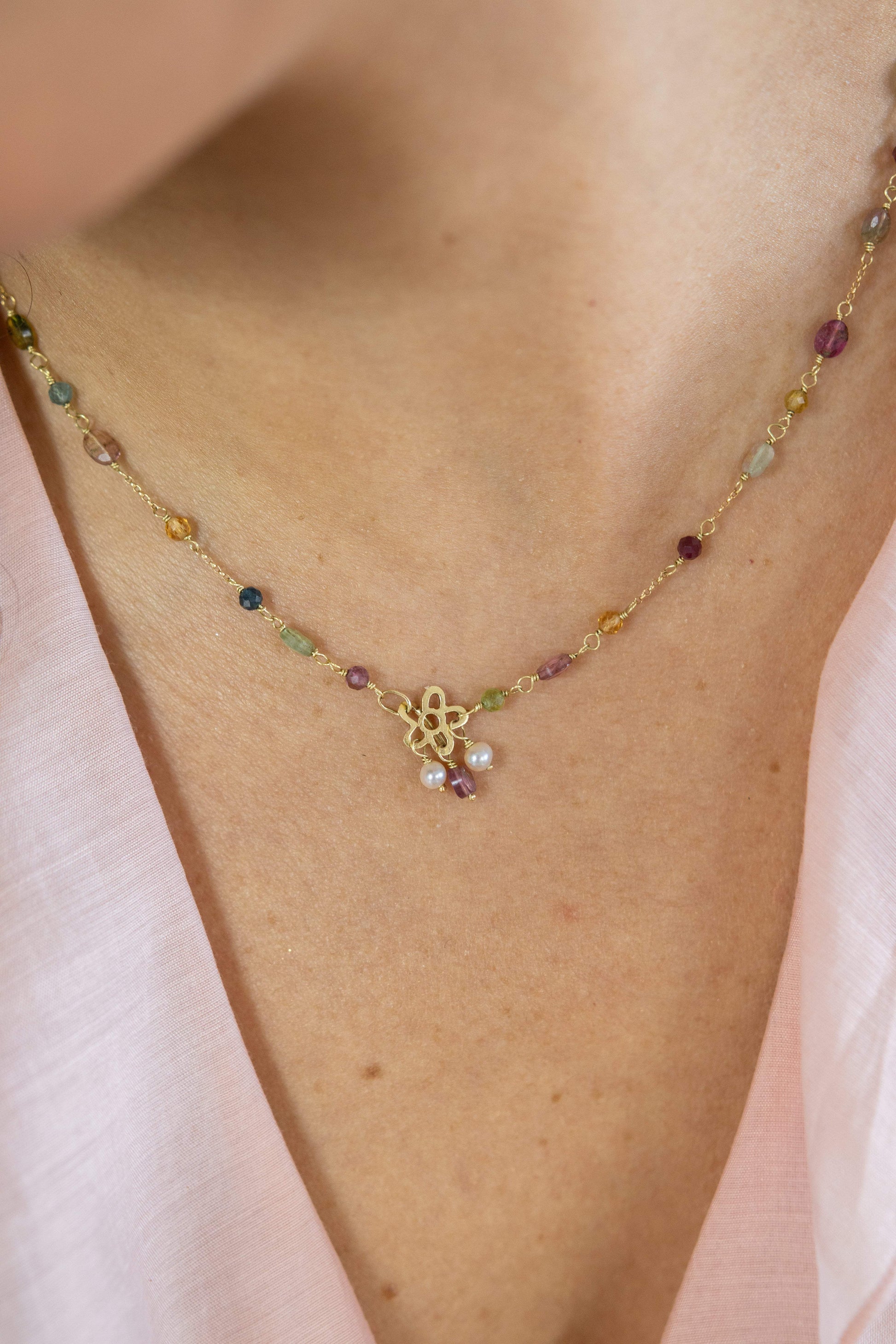 Colar Duda | Turmalinas Ouro 18k