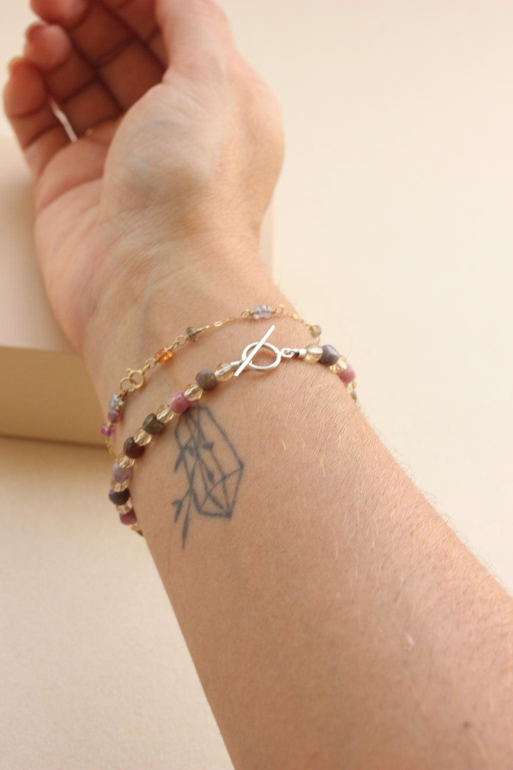 Pulseira Turmalina & Citrinos | Prata 950