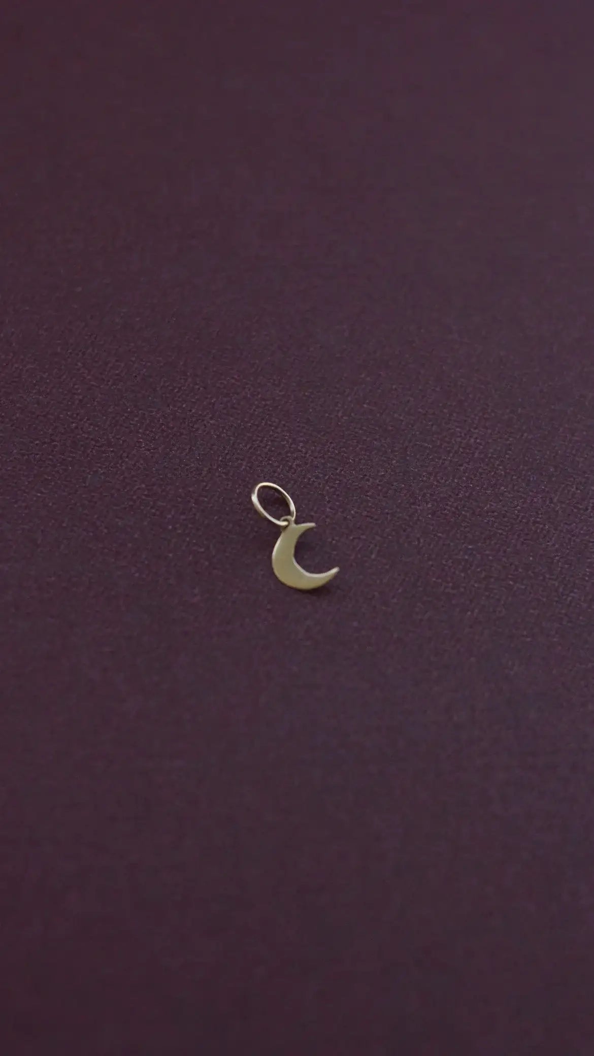 Pingente Lua crescente | Ouro 18k