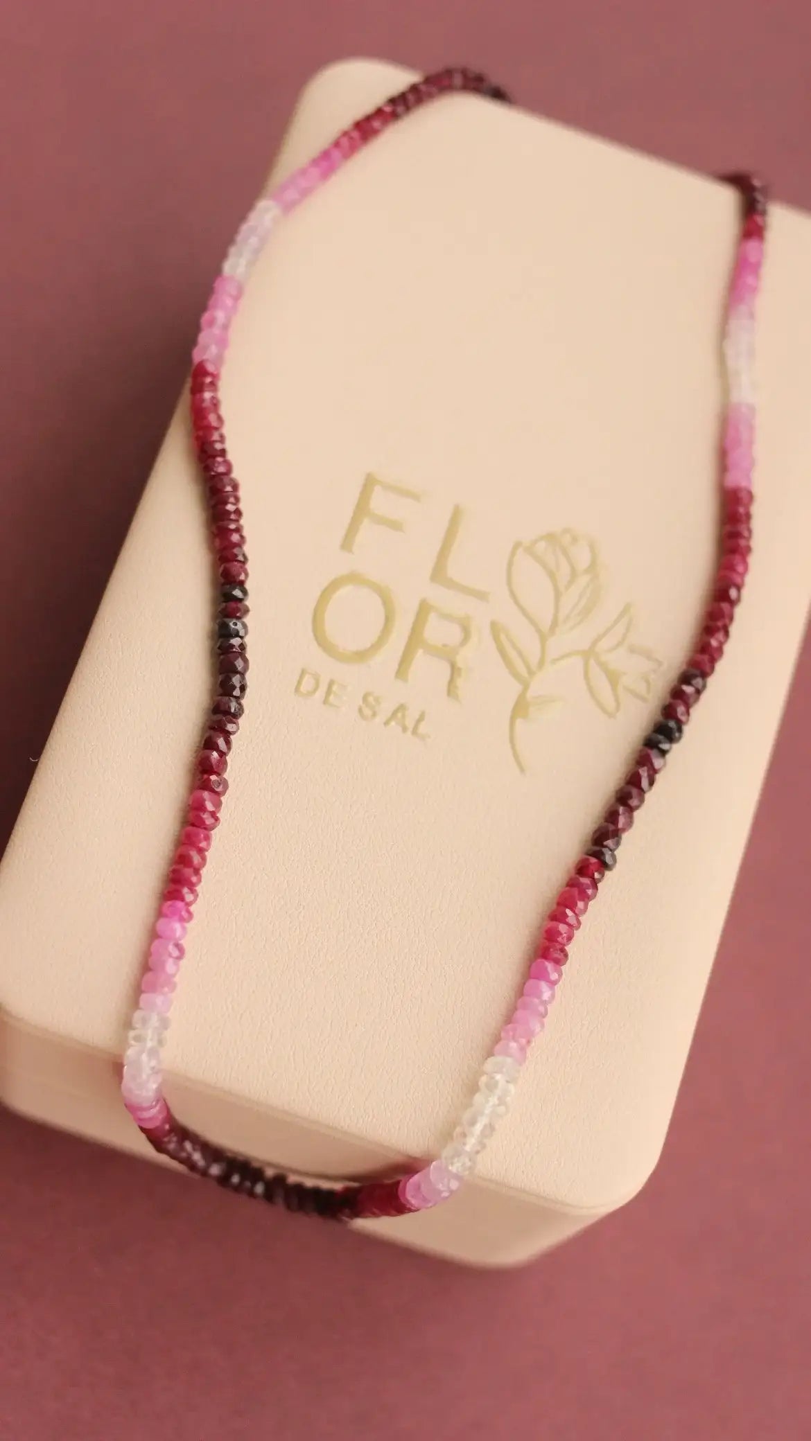 Colar Osiris Rubi Shaded Ouro 18k