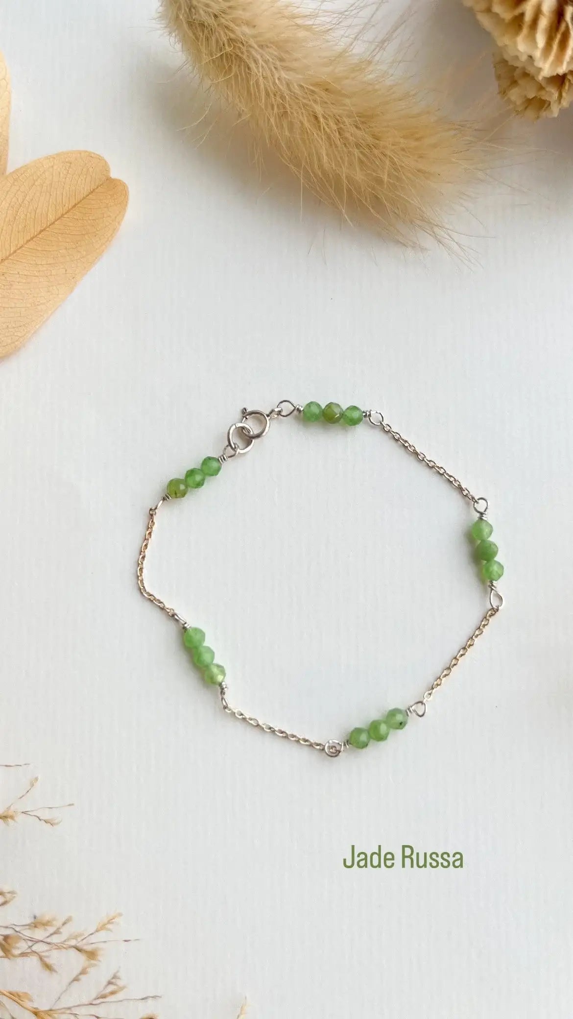 Pulseira Jade Russa | Prata