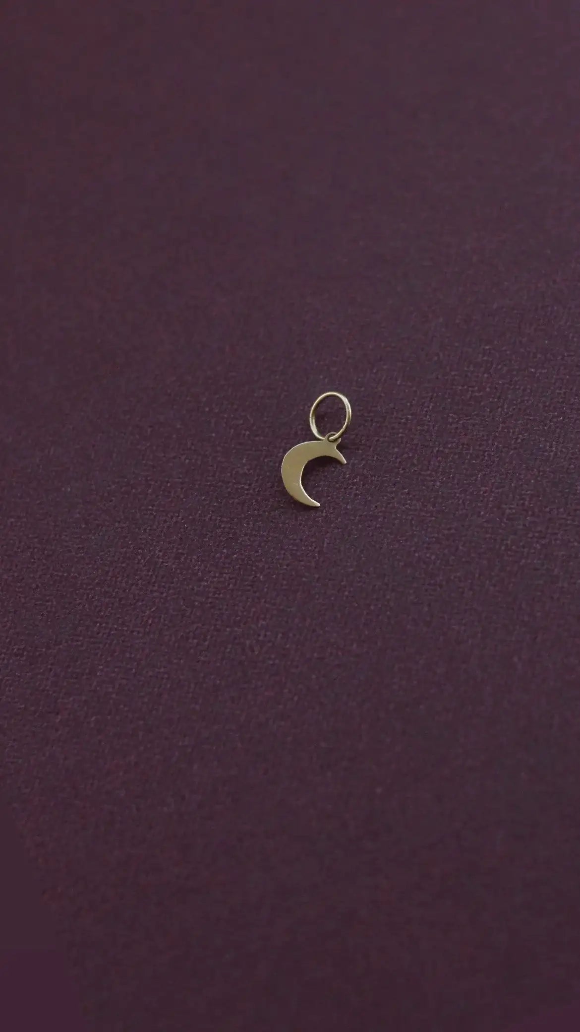 Pingente Lua crescente | Ouro 18k