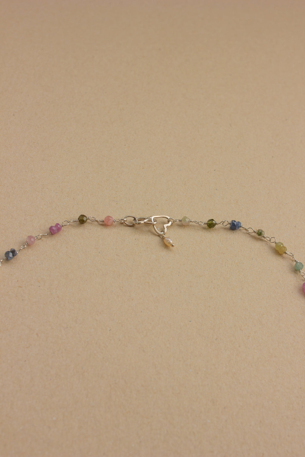 Colar Lilla | Safiras Colorida | Prata 950