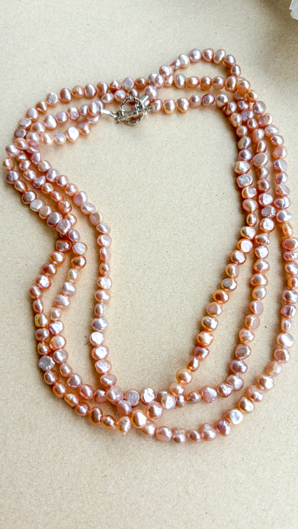 Colar Magia de Pérolas Rose | Linha Prata