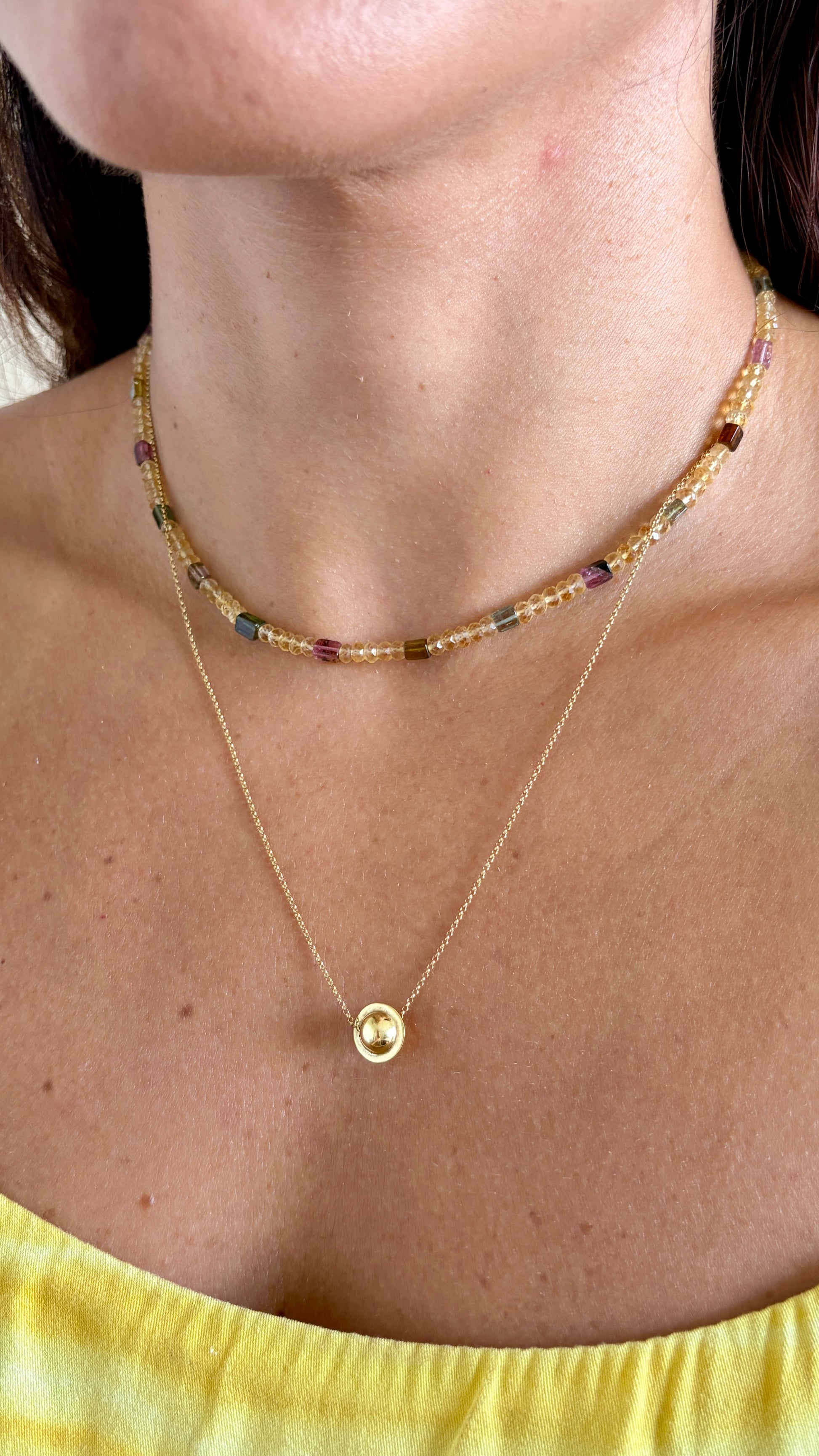 Colar Alegria | Citrinos & Turmalinas