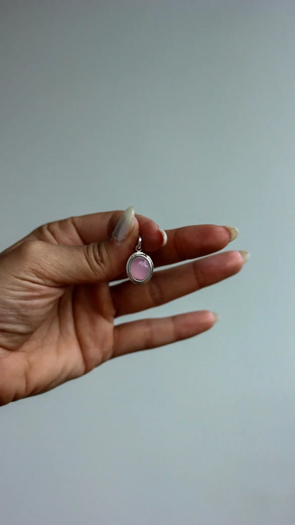 Pingente Quartzo Rosa | Linha Prata