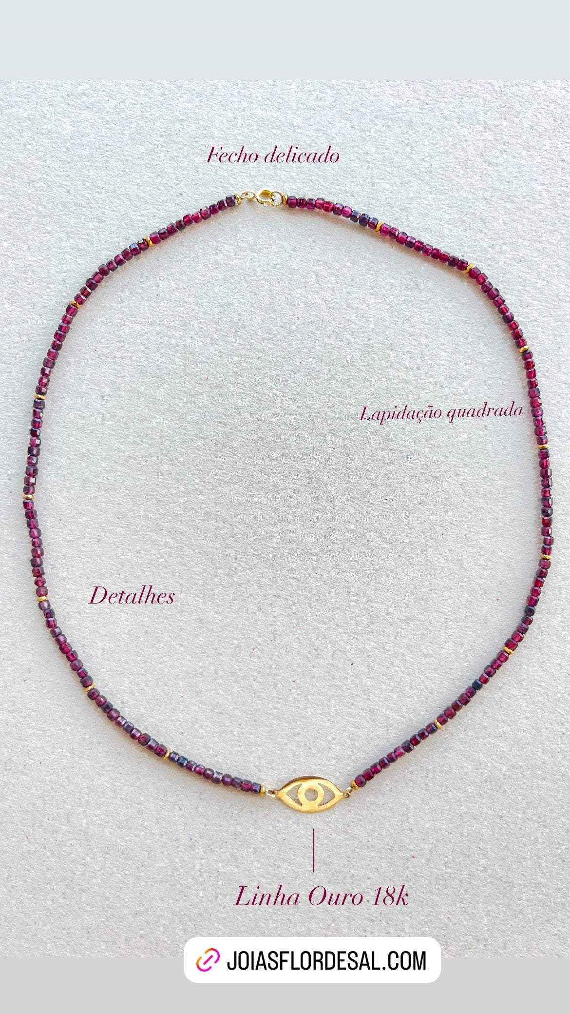 Colar Terceiro Olho | linha Ouro 18k