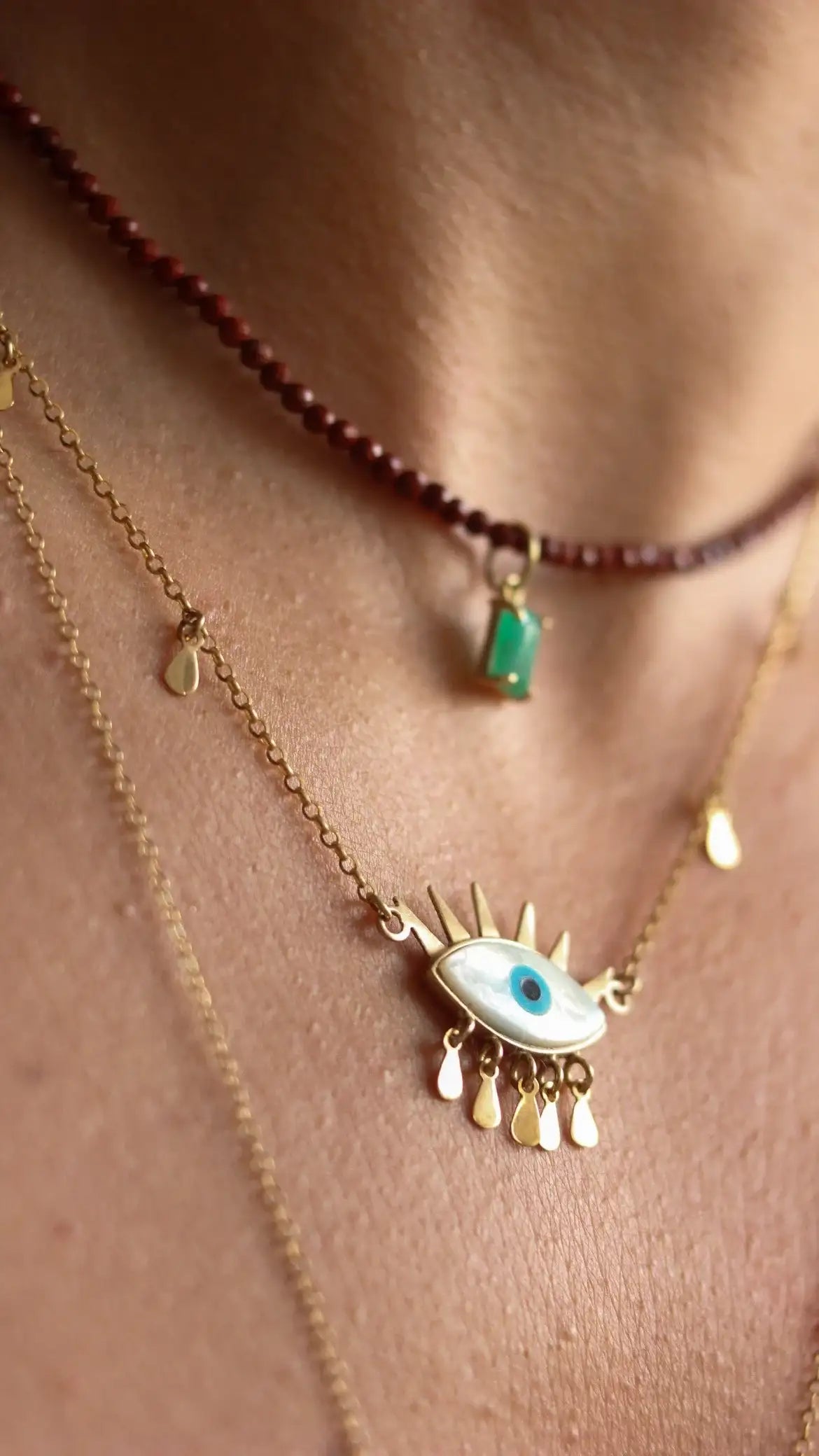 Colar Olho Grego | Ouro 18k
