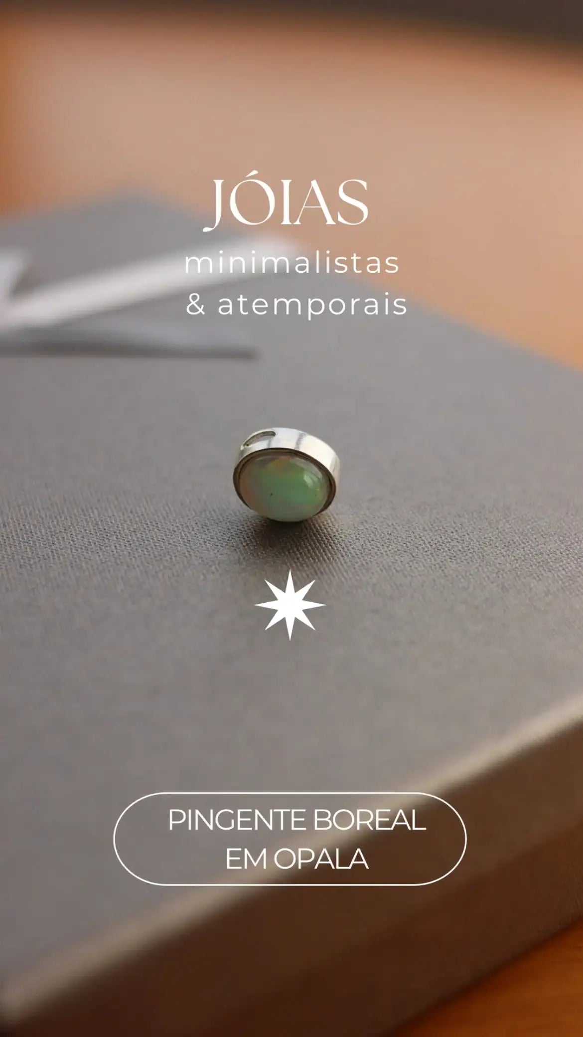 Pingente Boreal em Opala | Prata 950