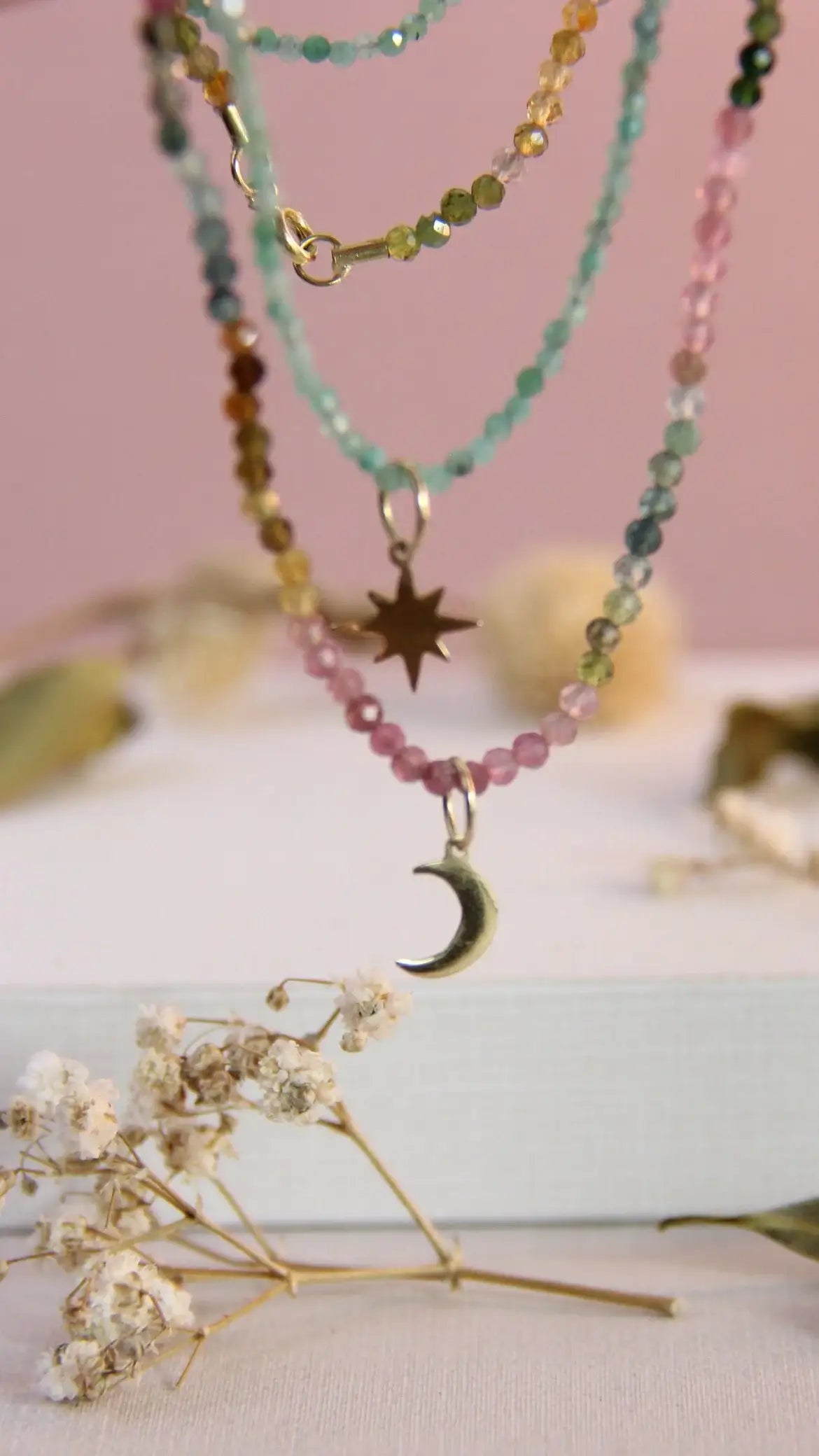 Pingente Lua crescente | Ouro 18k