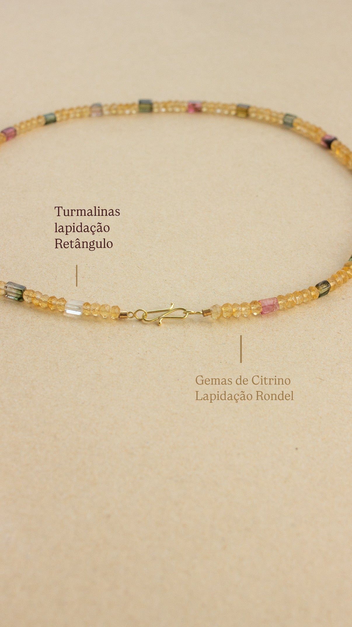 Colar Alegria | Citrinos & Turmalinas