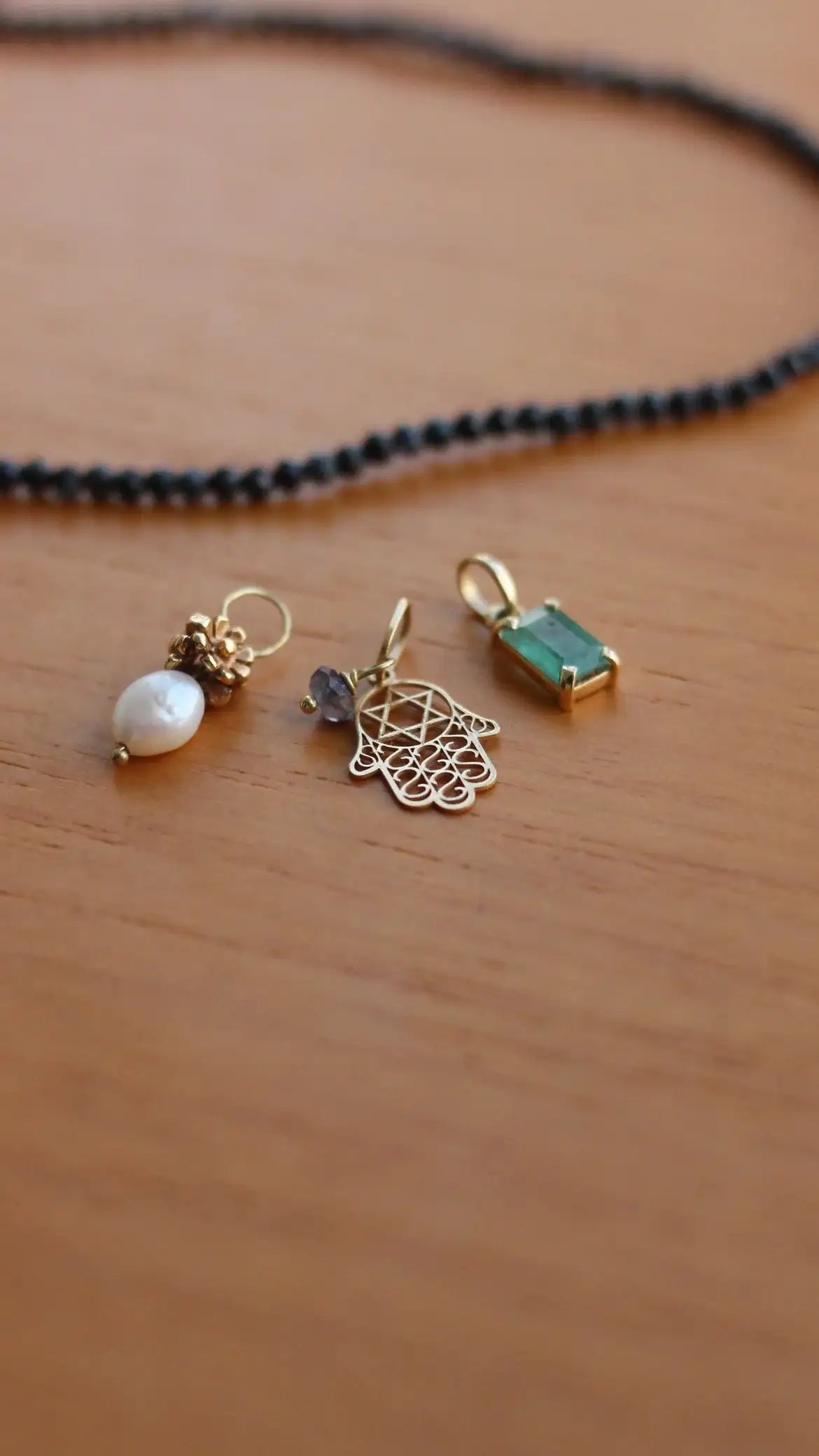Pingente Patuá | Mão Fátima | Ouro 18k