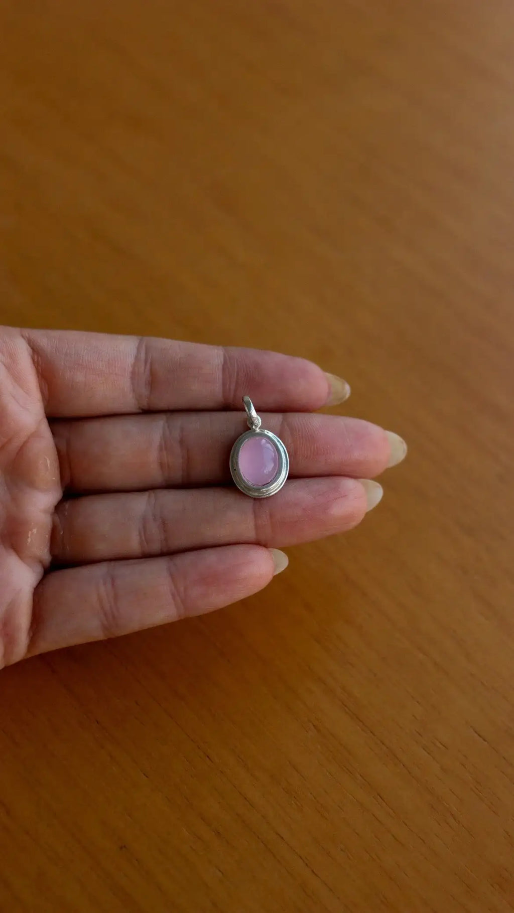 Pingente Quartzo Rosa | Linha Prata