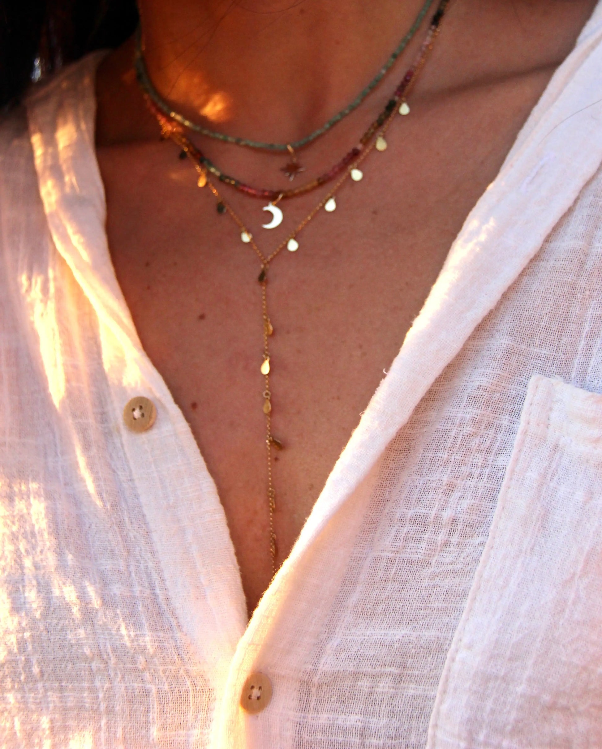 Pingente Lua crescente | Ouro 18k