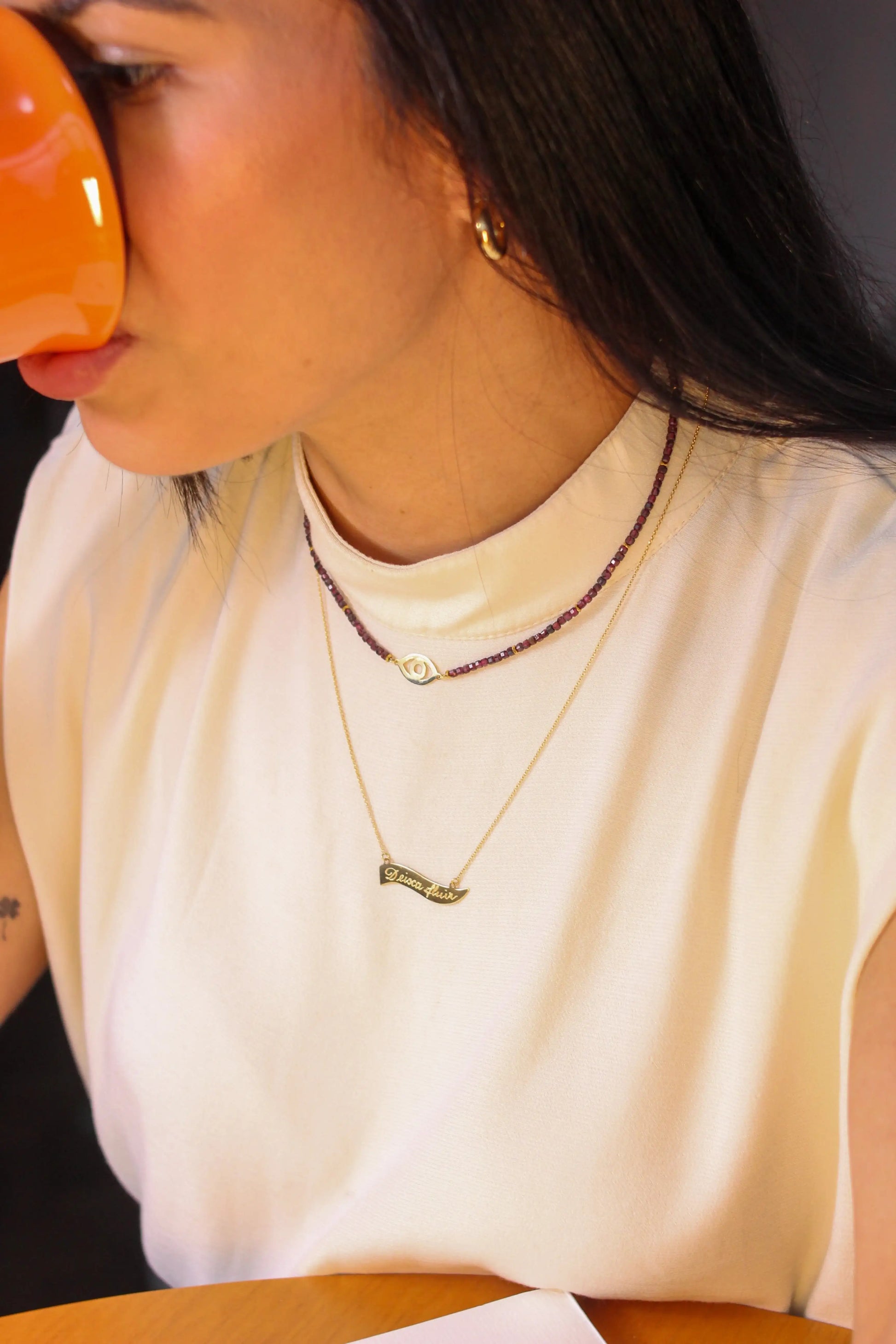 Colar Terceiro Olho | linha Ouro 18k
