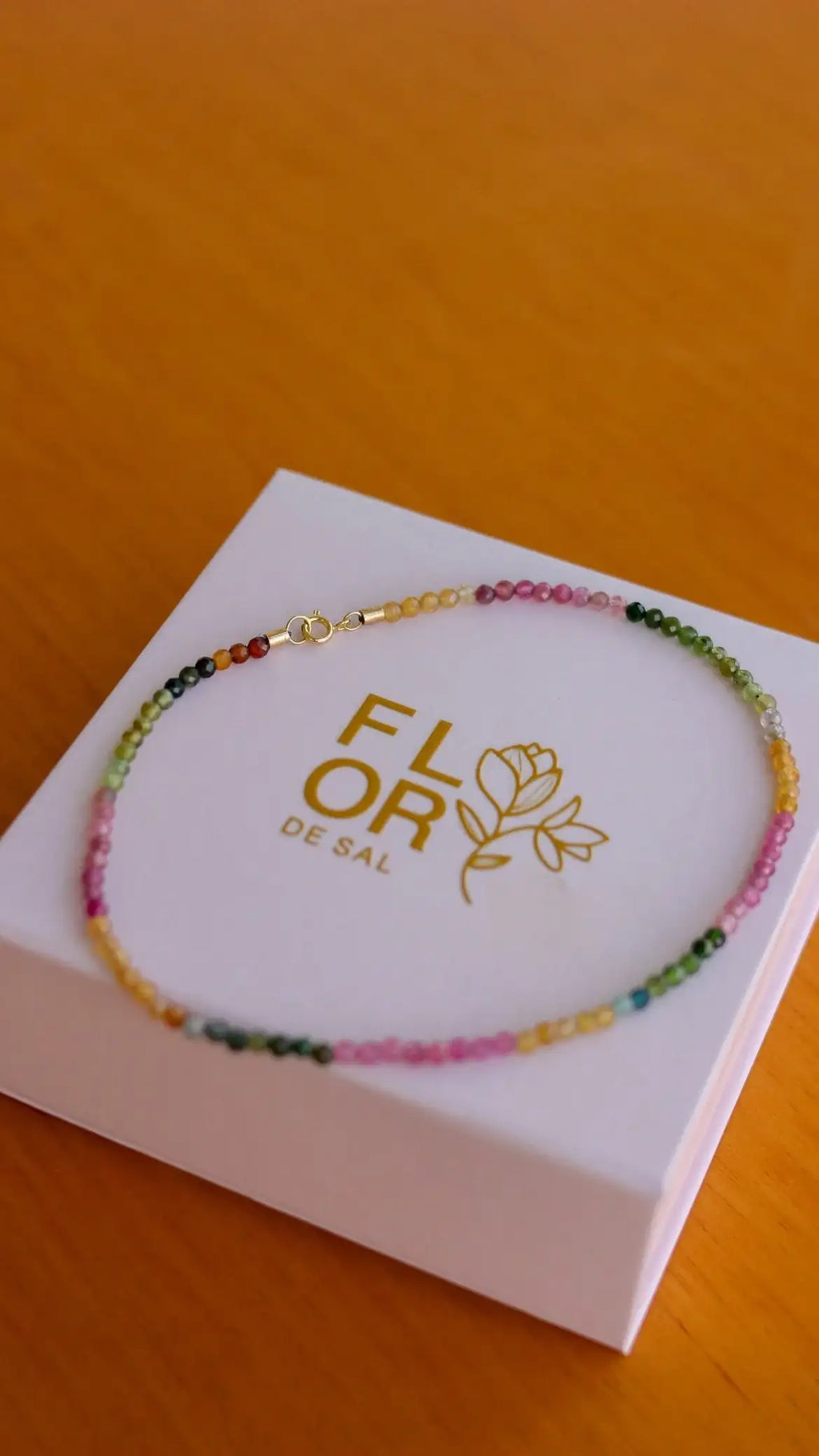 Tornozeleira Turmalina | Linha Ouro 18k