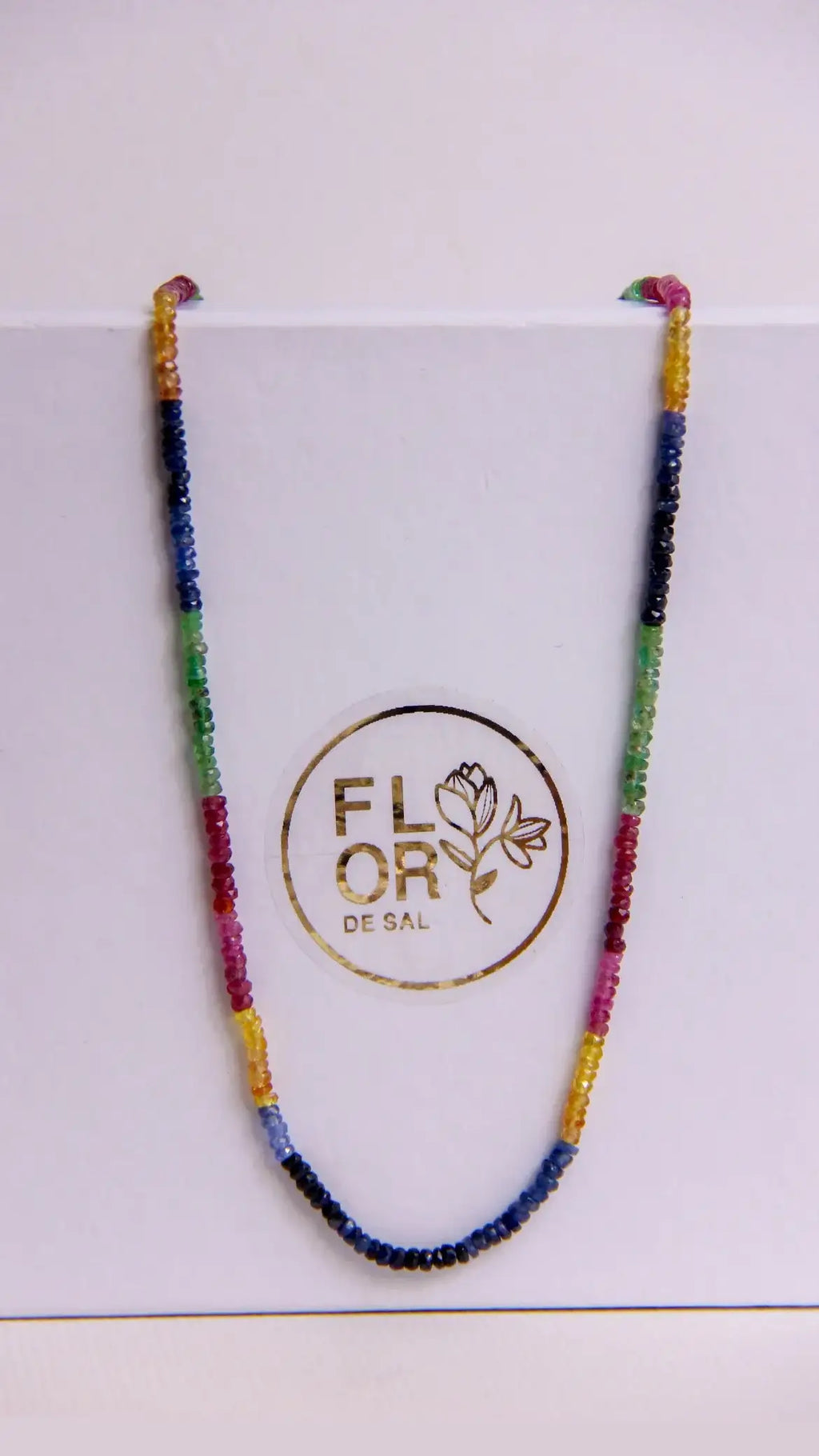 Colar Rainbow Power fecho em ouro 18k