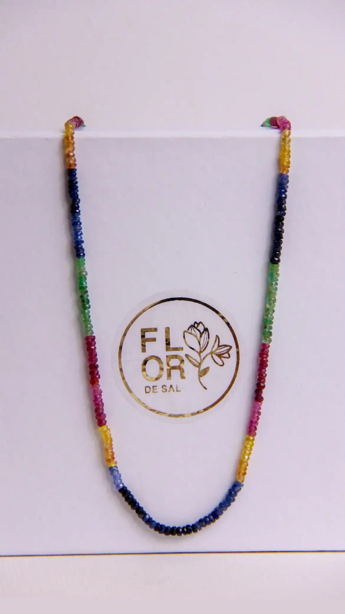 Colar Rainbow Power fecho em ouro 18k