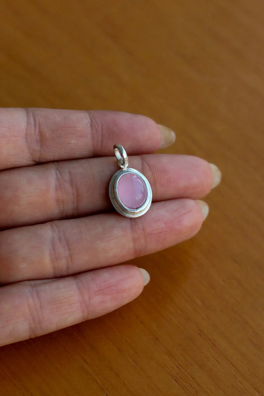 Pingente Quartzo Rosa | Linha Prata