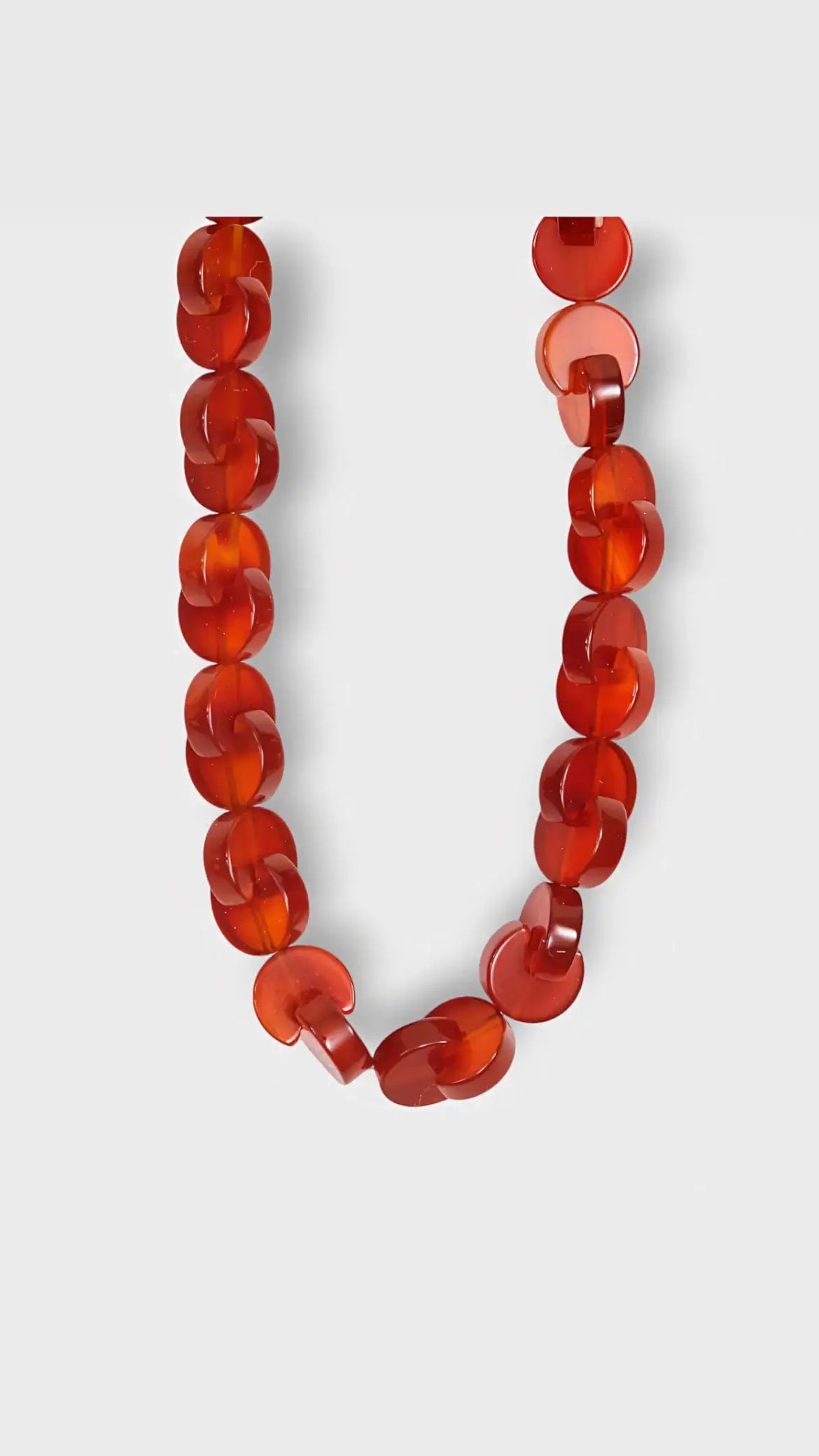 Colar Entrelaces | Cornalina | Prata 950