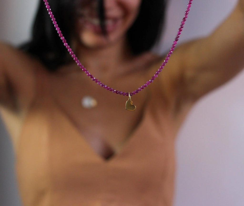 Colar Ana em Rubi 18k