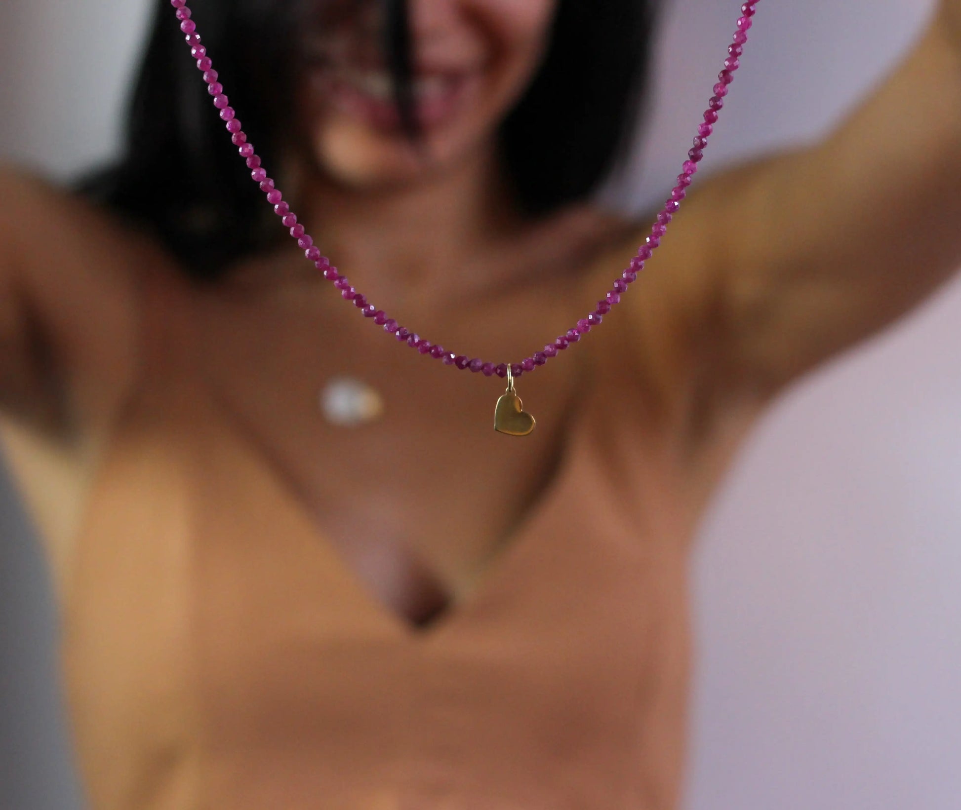 Colar Ana em Rubi 18k