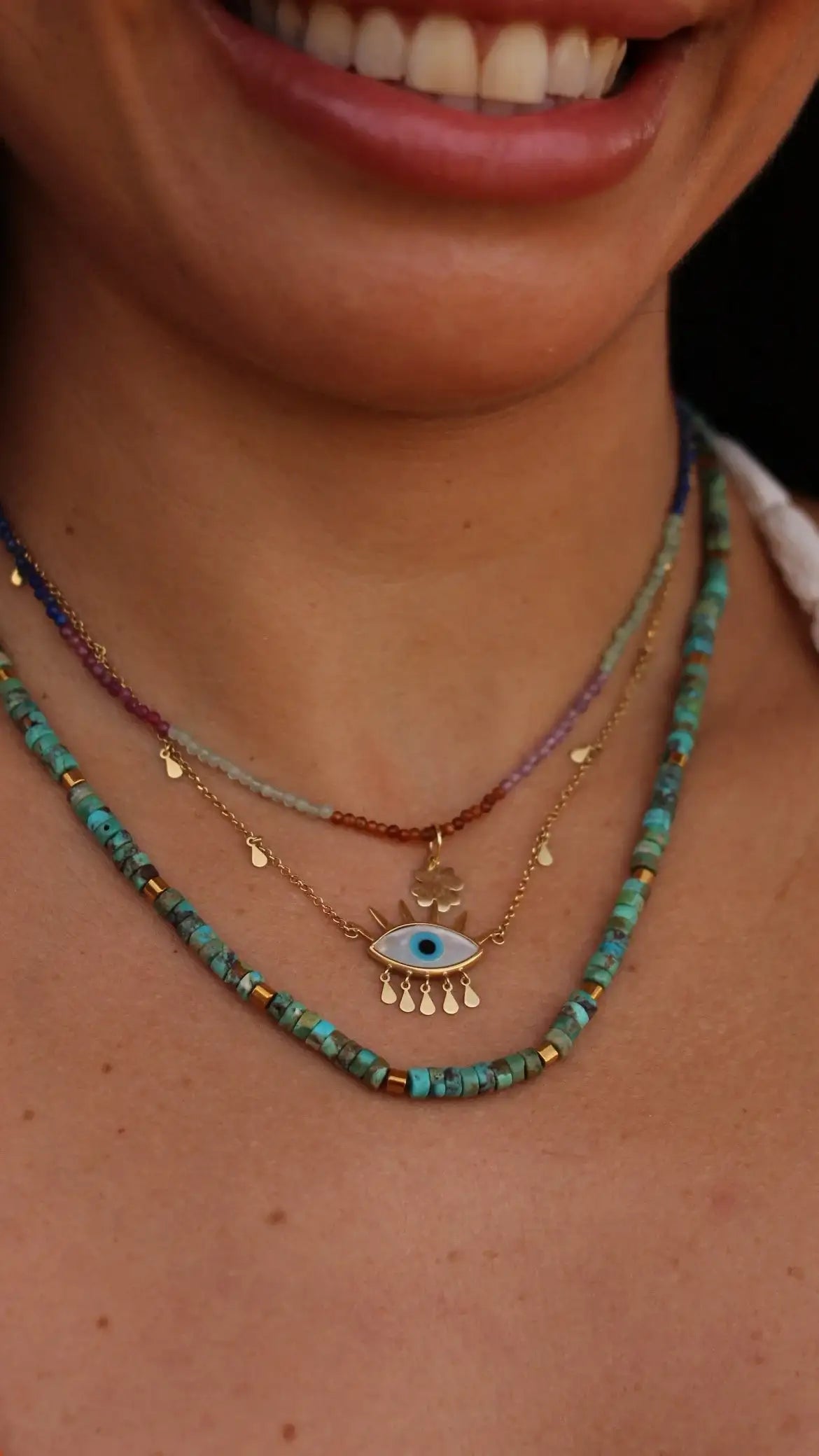 Colar Olho Grego | Ouro 18k