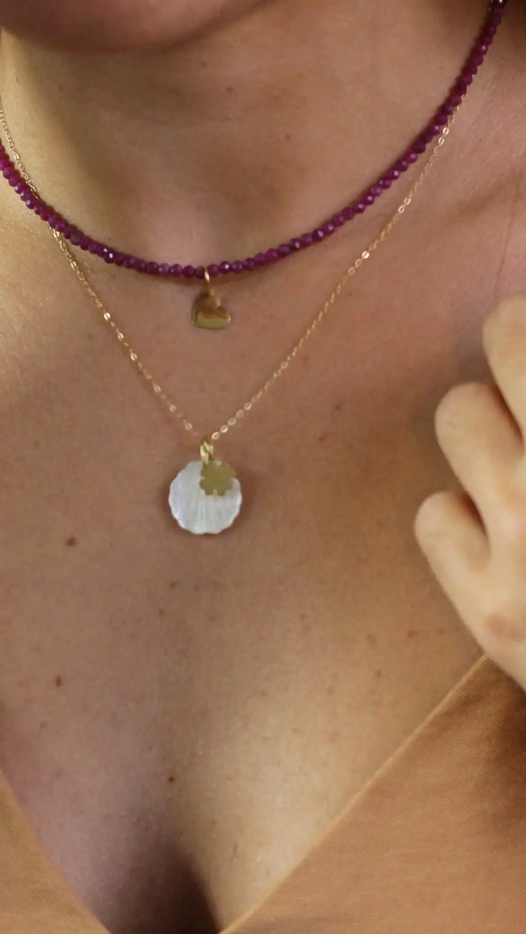 Colar Ana em Rubi 18k