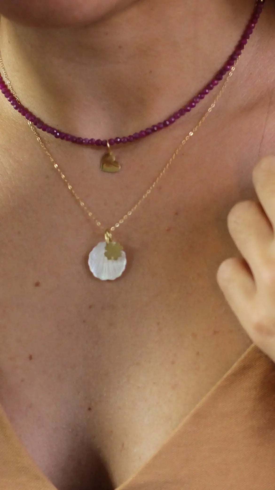 Colar Ana em Rubi 18k