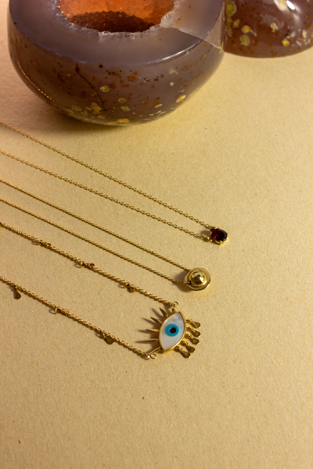 Colar Gota Rodolita | Ouro 18k