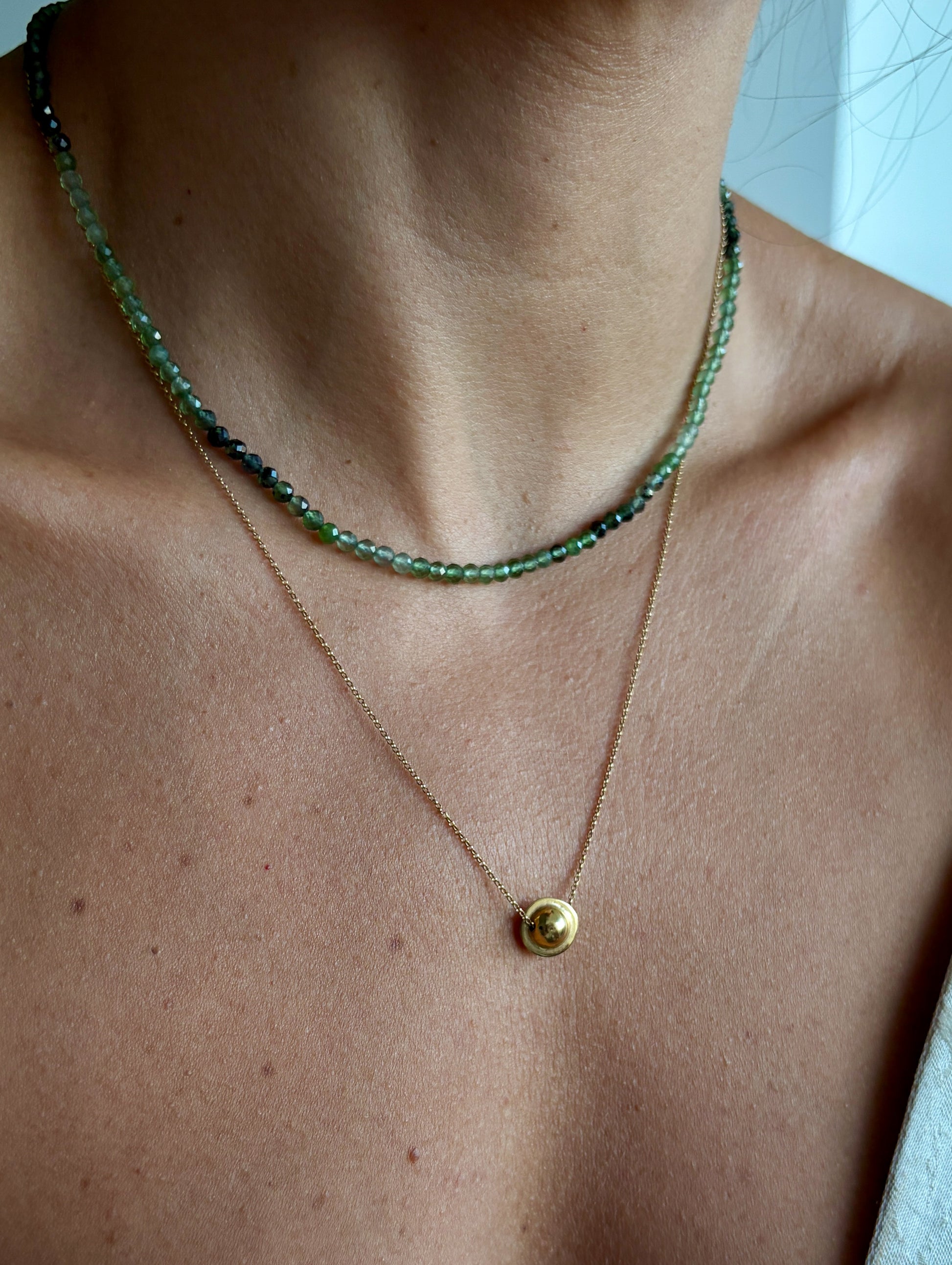 Colar Jade Russa | Linha Prata