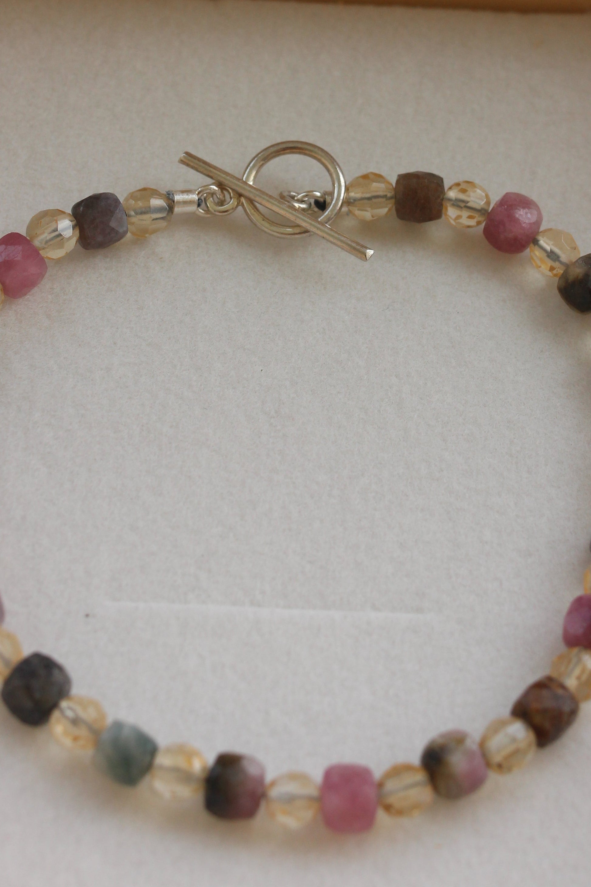 Pulseira Turmalina & Citrinos | Prata 950