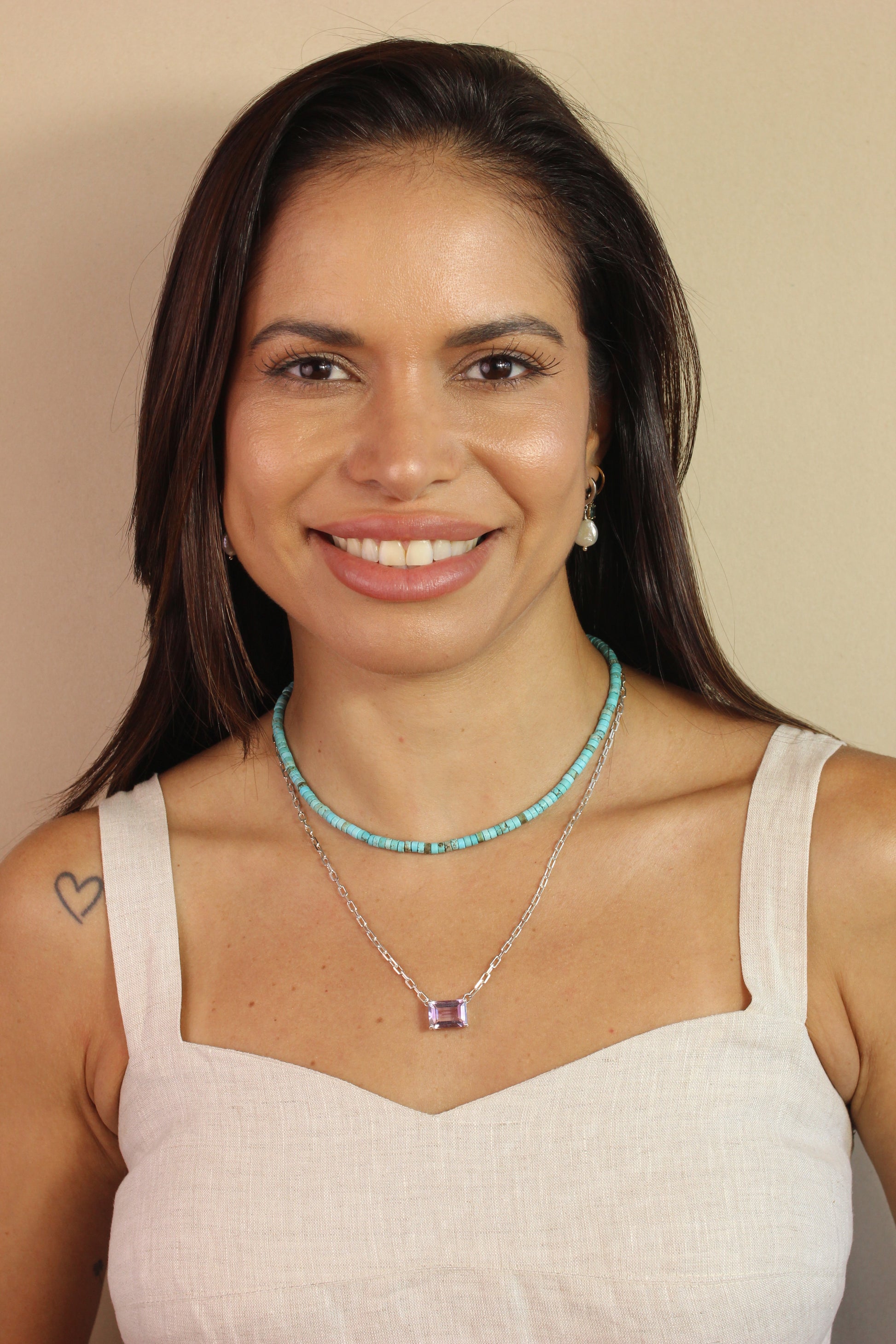 Colar Tulum | em Howlita | Prata 950