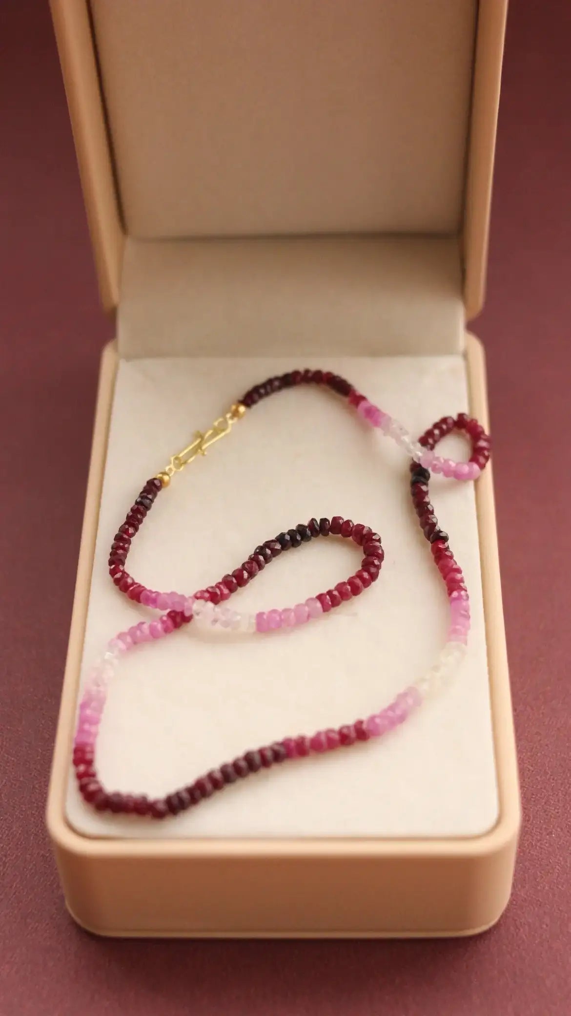 Colar Osiris Rubi Shaded Ouro 18k
