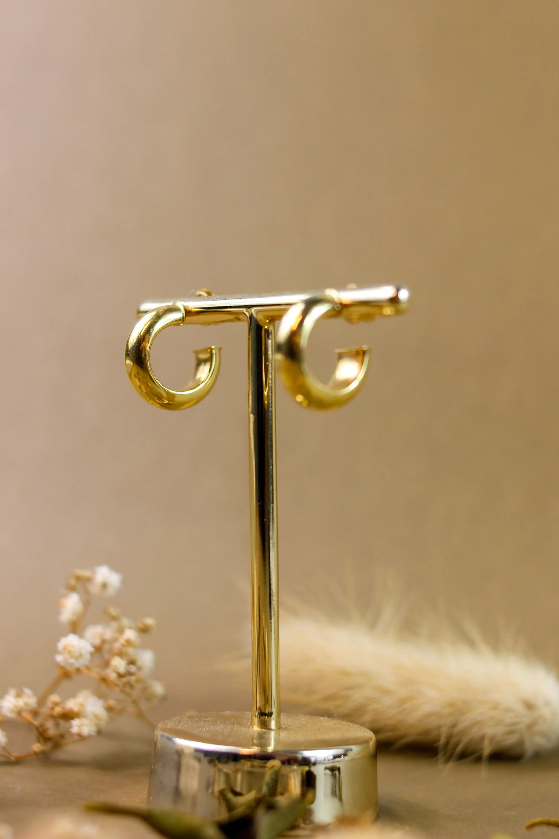 Argola Abaloada | Ouro 18k