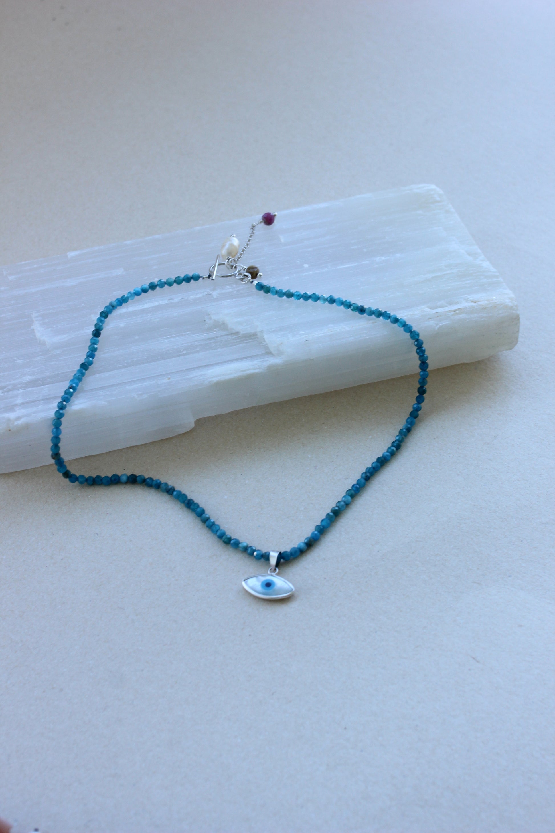 Choker Olho grego | Prata 950