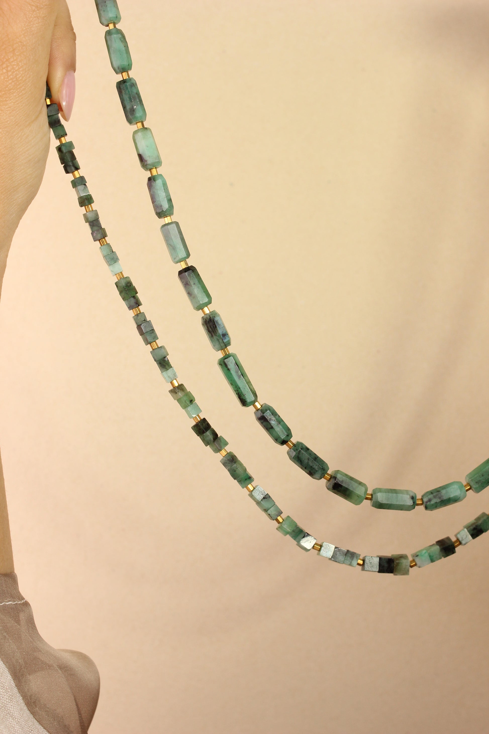 Colar Esmeralda | ouro 18k