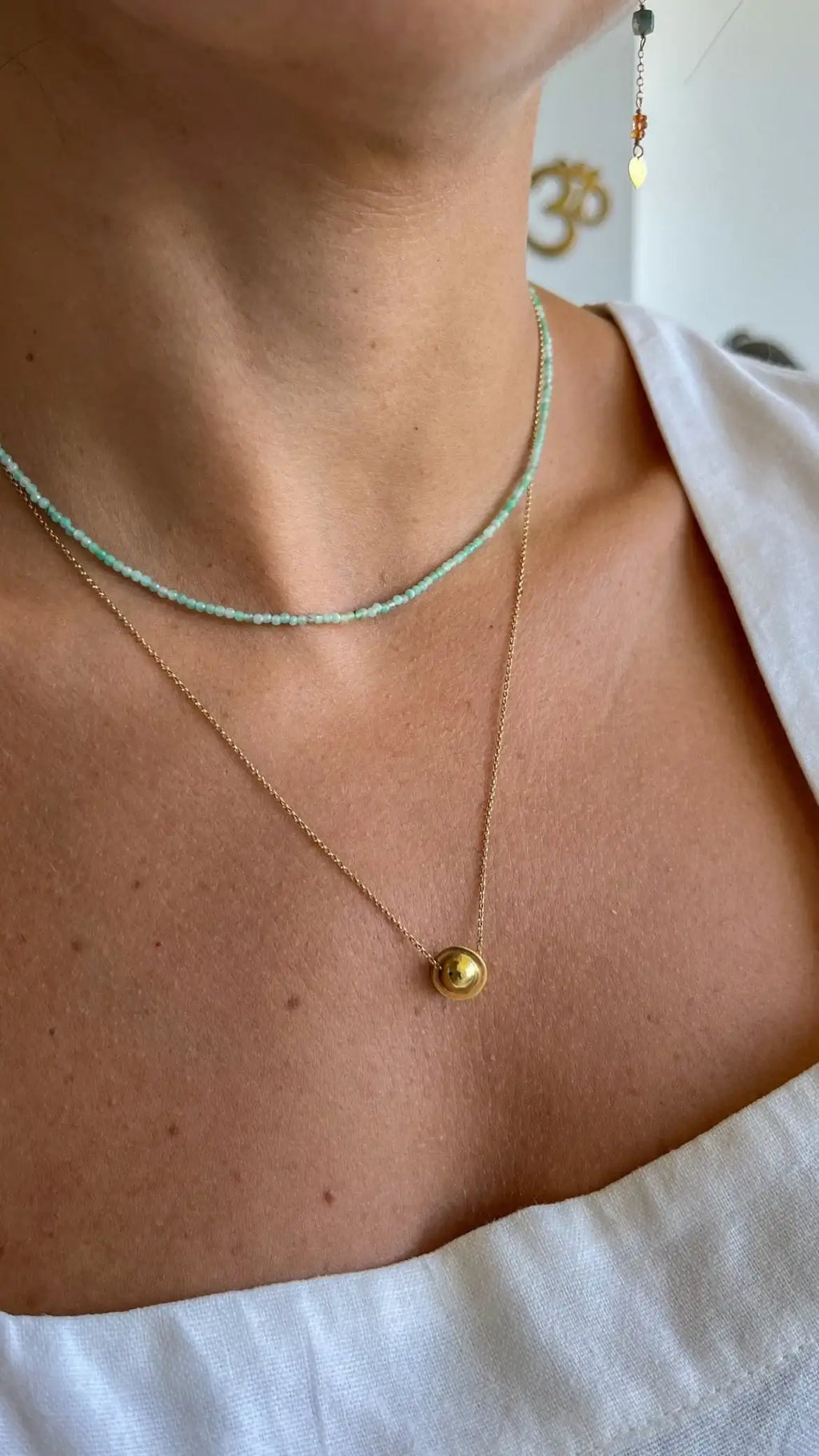 Colar Esmeraldas Delicado