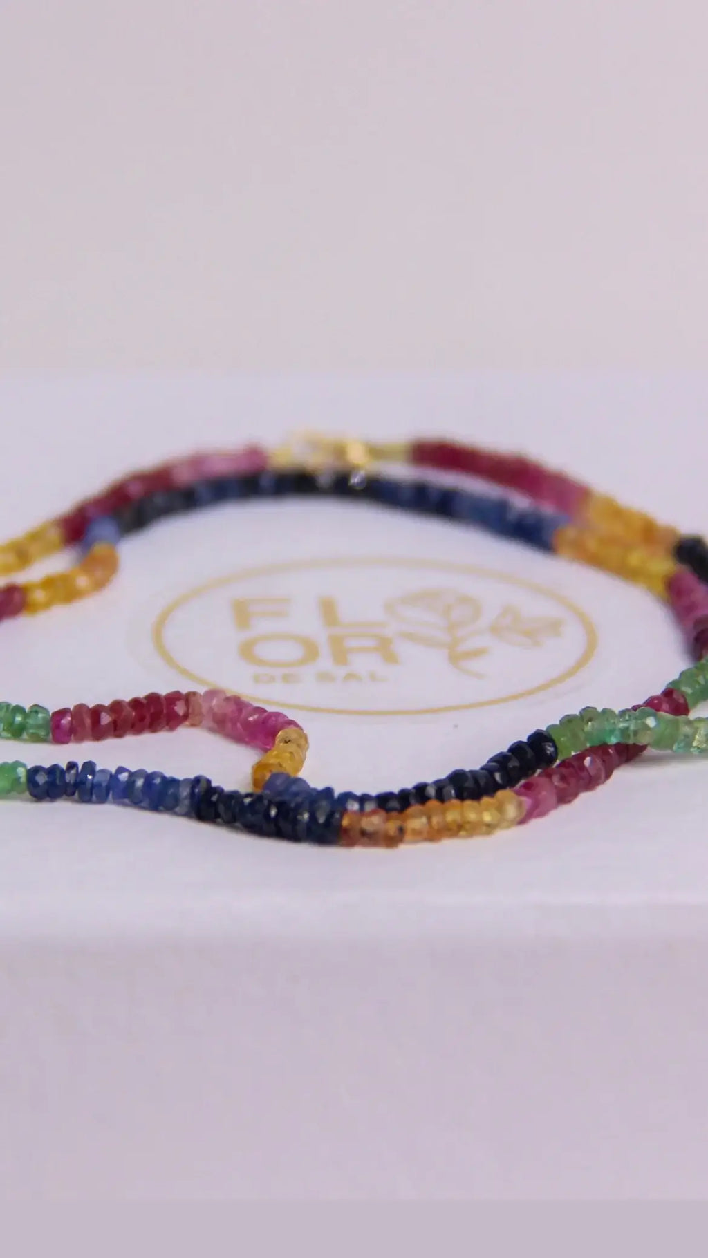 Colar Rainbow Power fecho em ouro 18k