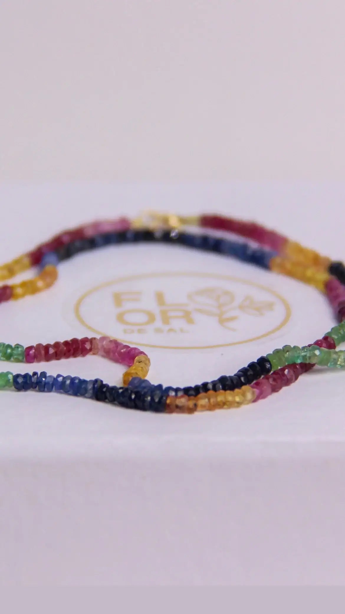 Colar Rainbow Power fecho em ouro 18k