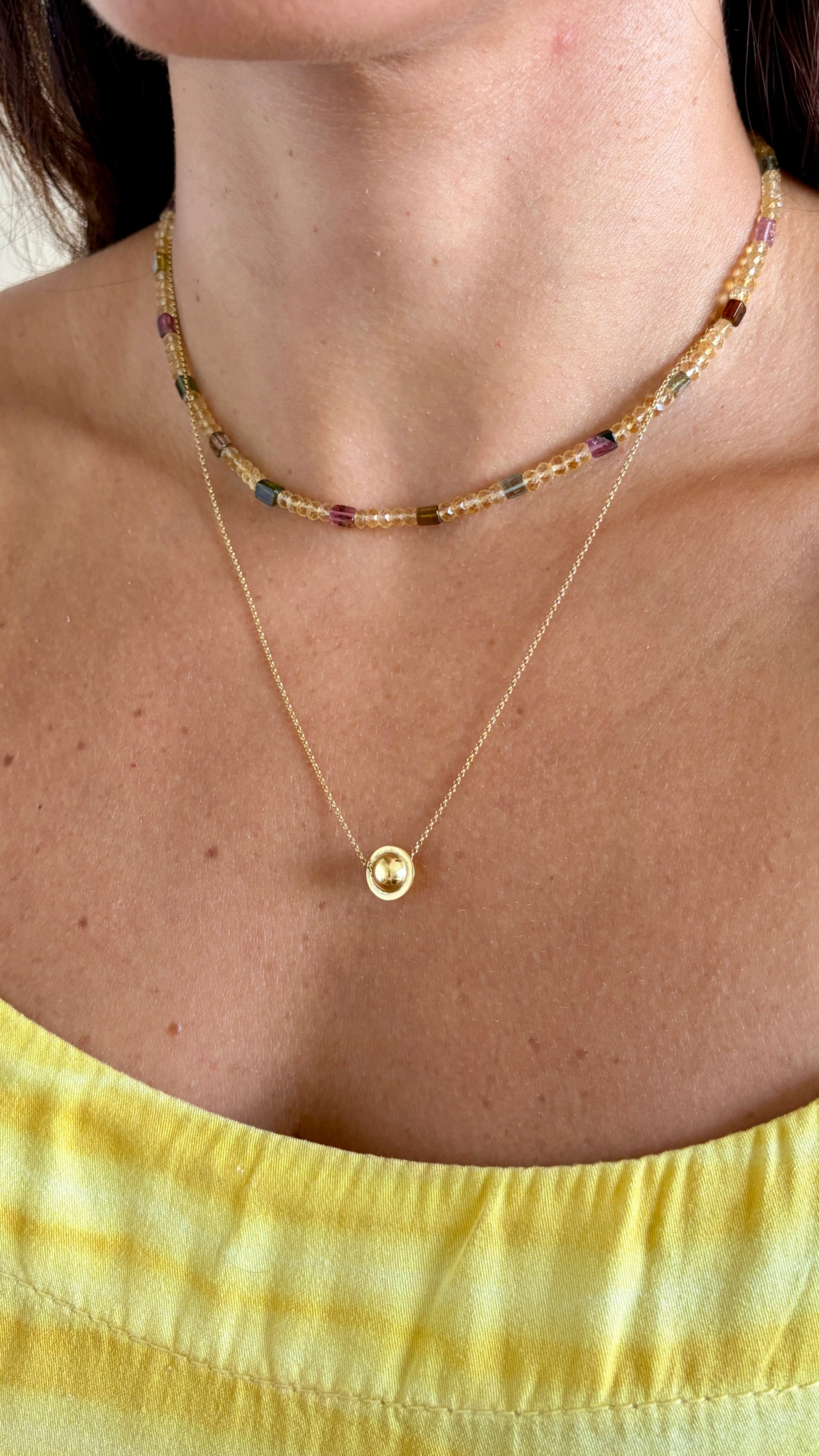 Colar Alegria | Citrinos & Turmalinas