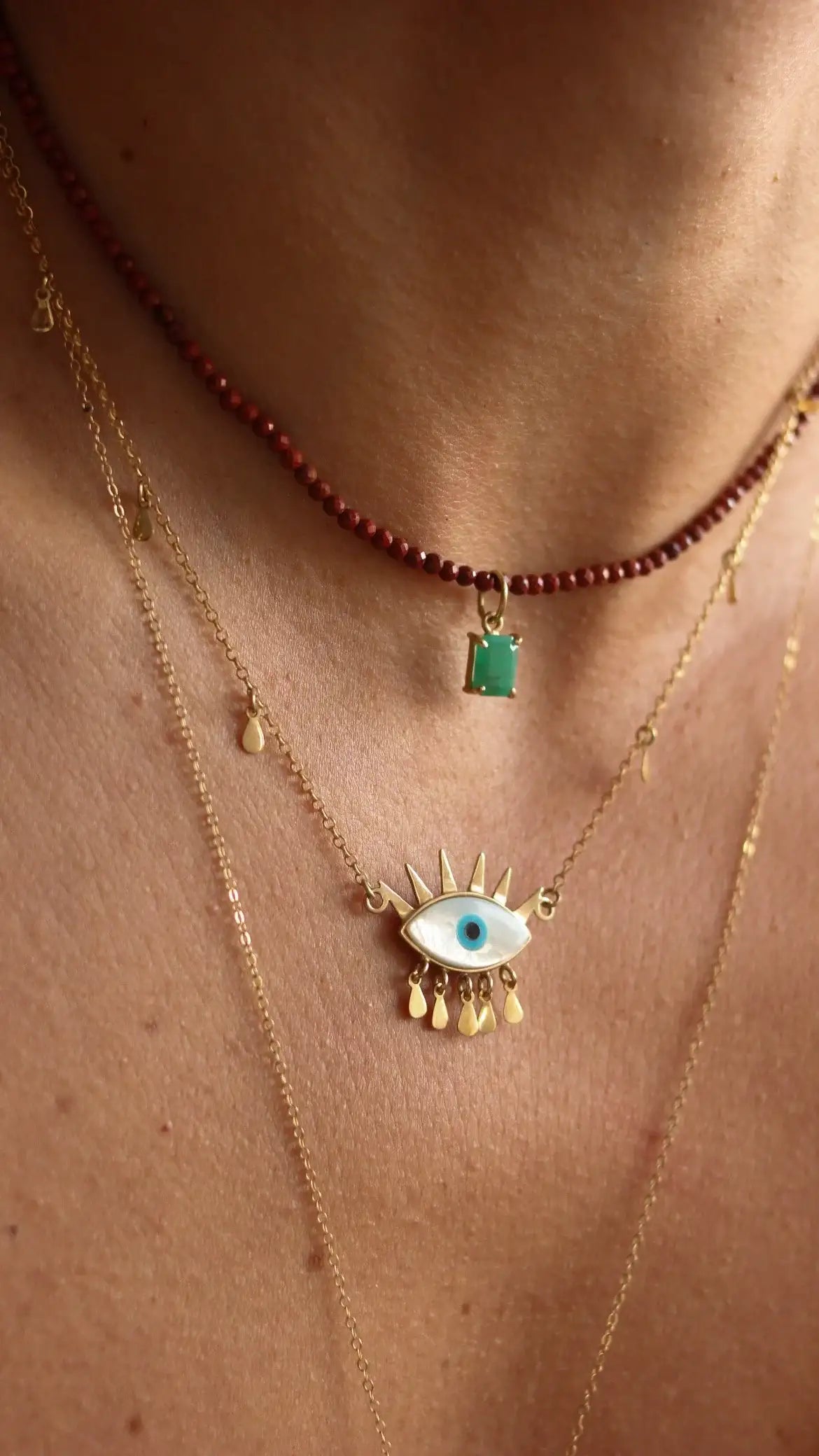 Colar Olho Grego | Ouro 18k