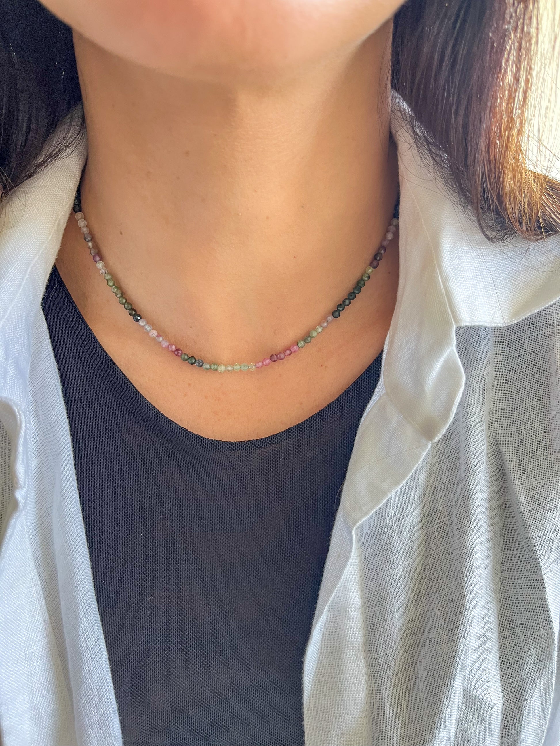 Colar Cleo | Turmalinas | Linha Prata